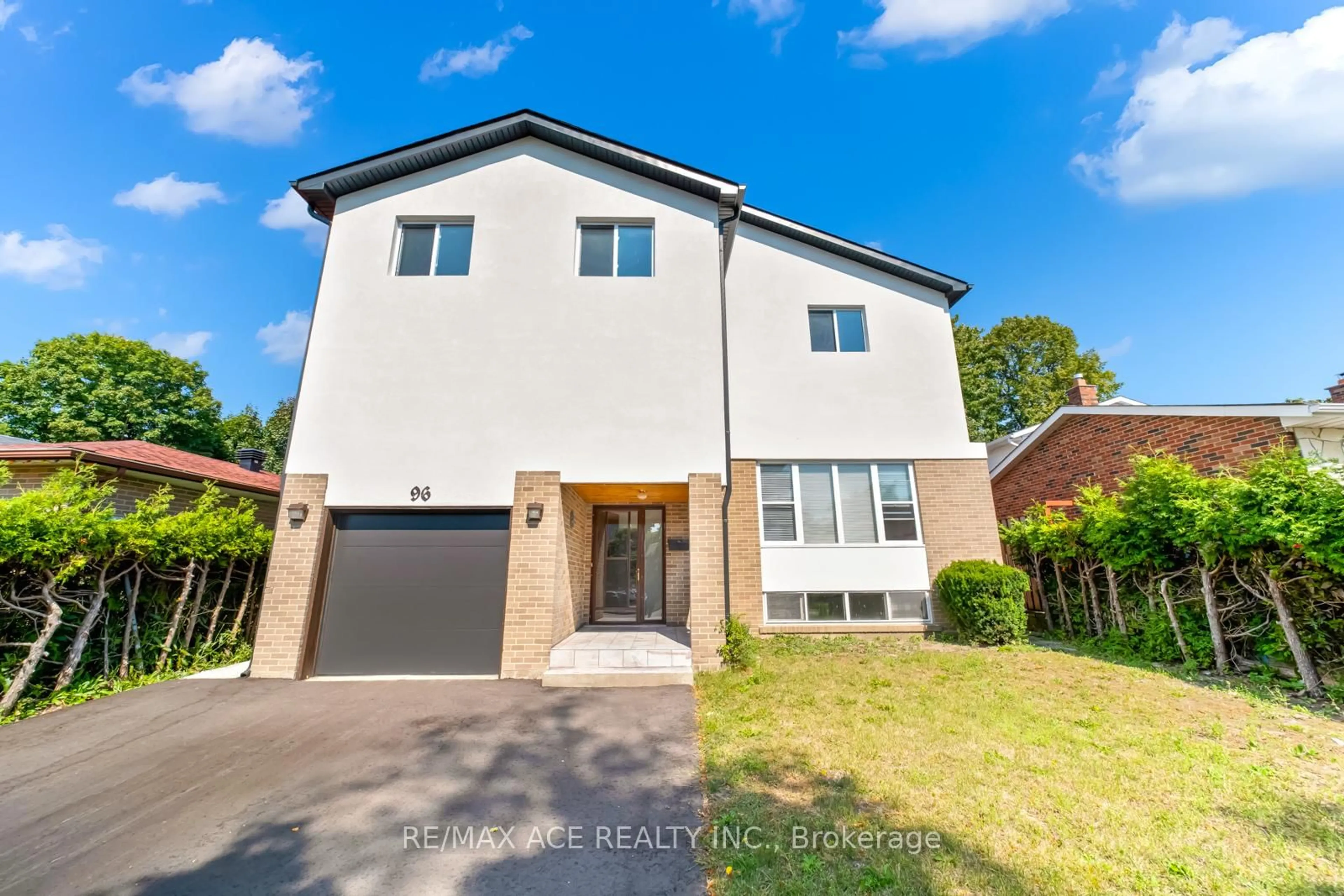 Home with brick exterior material, street for 96 Invergordon Ave, Toronto Ontario M1S 2Z2