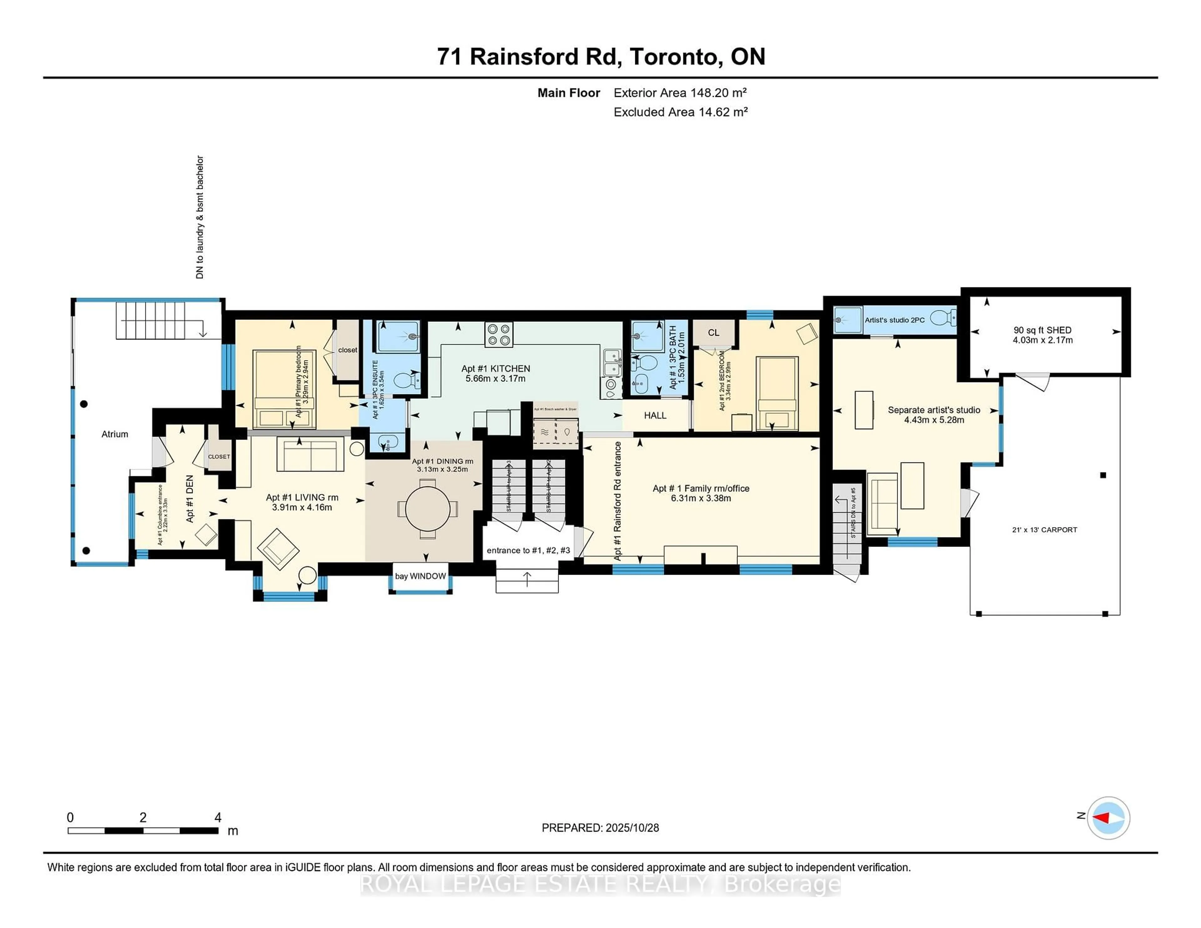 Floor plan for 71 Rainsford Rd, Toronto Ontario M4L 3N7