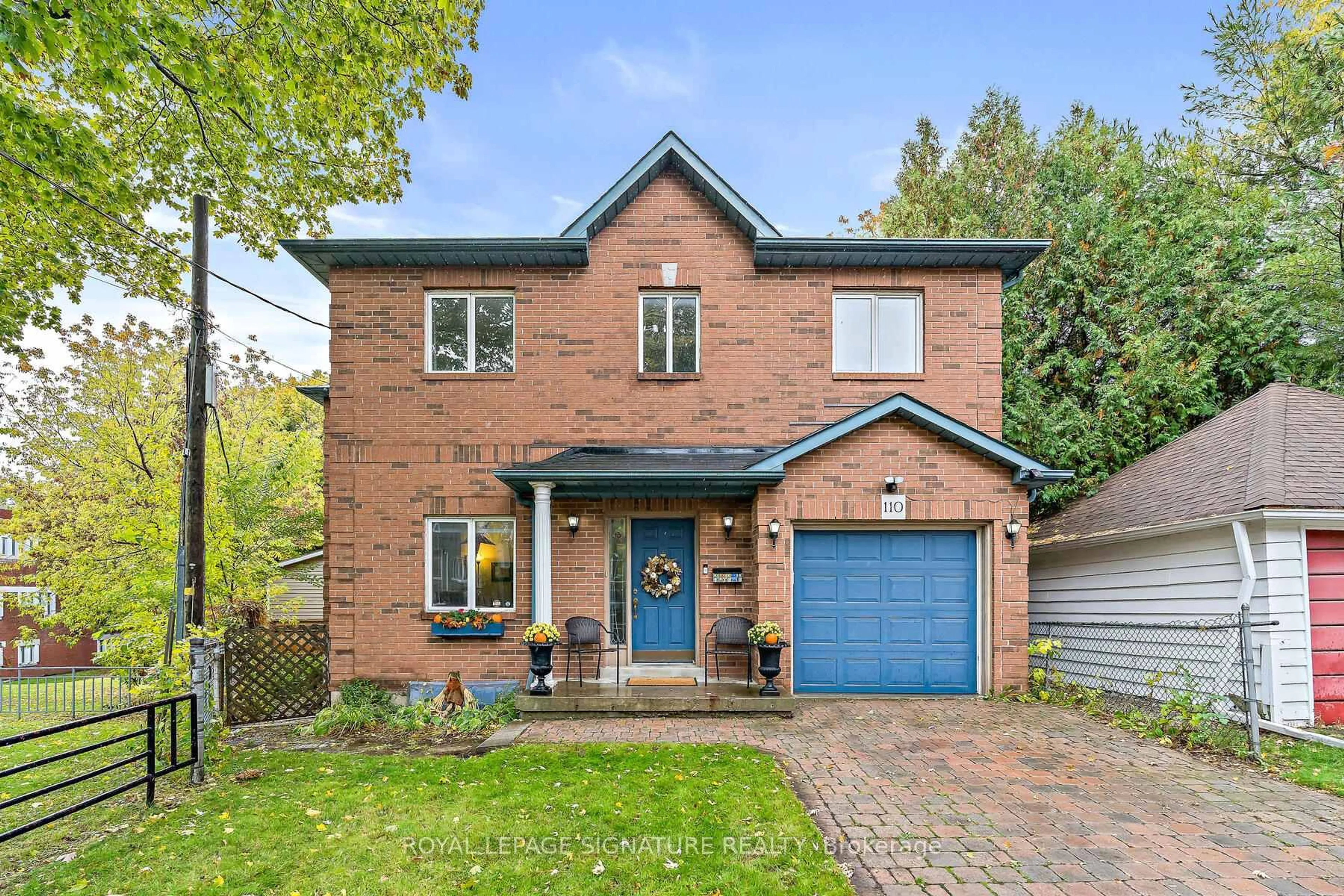Home with brick exterior material, street for 110 Bowmore Rd, Toronto Ontario M4L 3J2