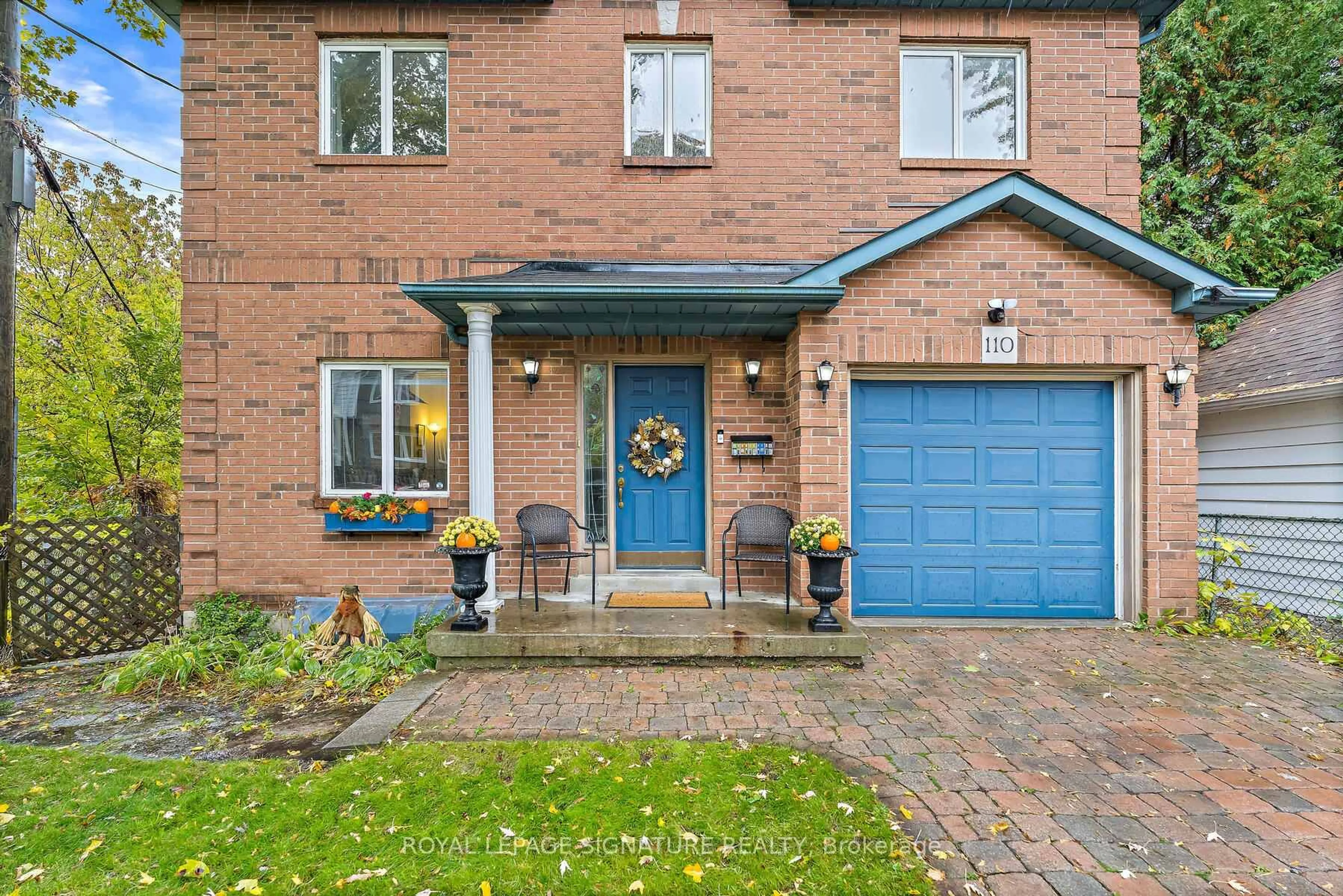 Home with brick exterior material, street for 110 Bowmore Rd, Toronto Ontario M4L 3J2