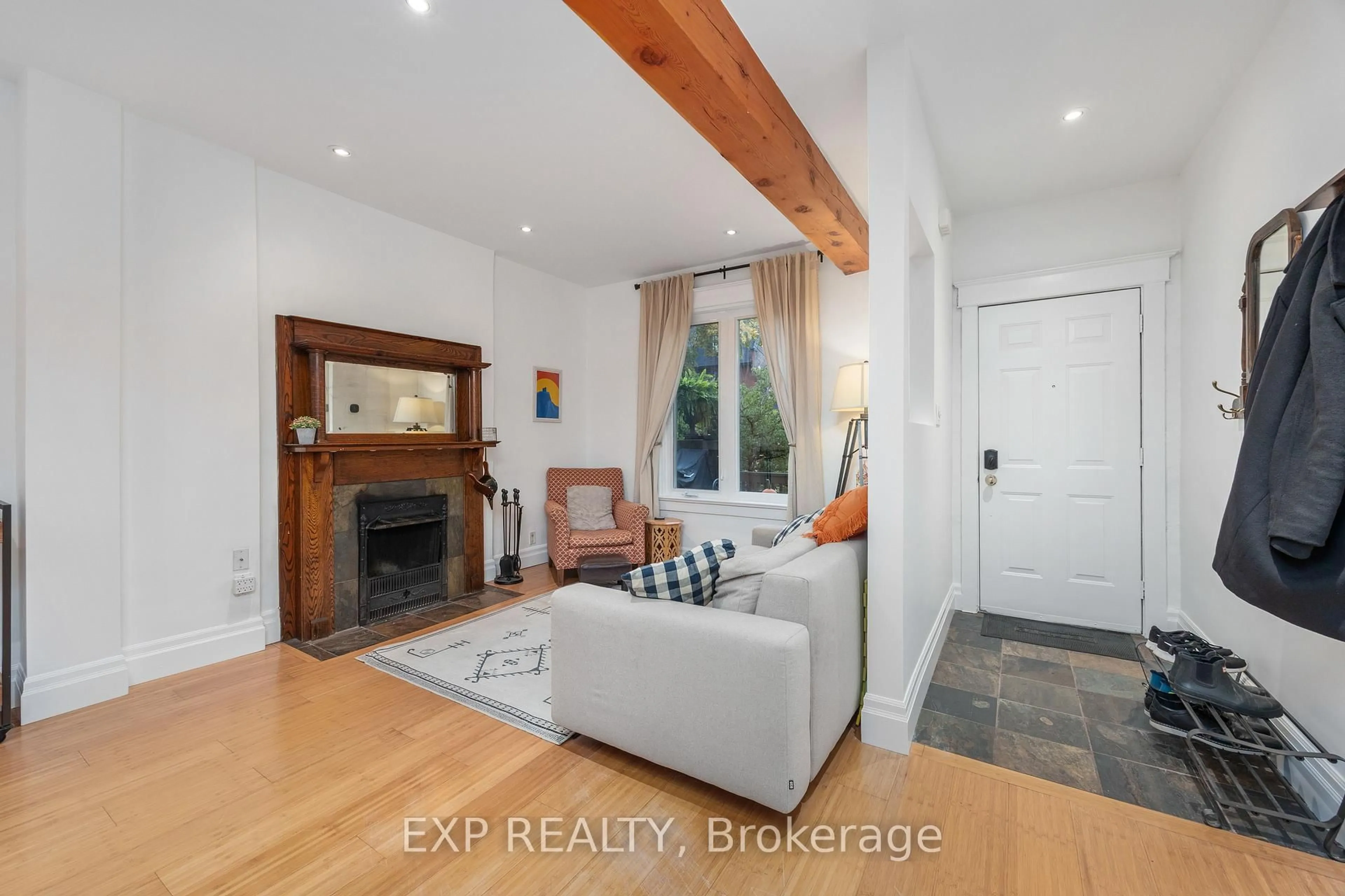 Living room with furniture, unknown for 8 Bertmount Ave, Toronto Ontario M4M 2X9