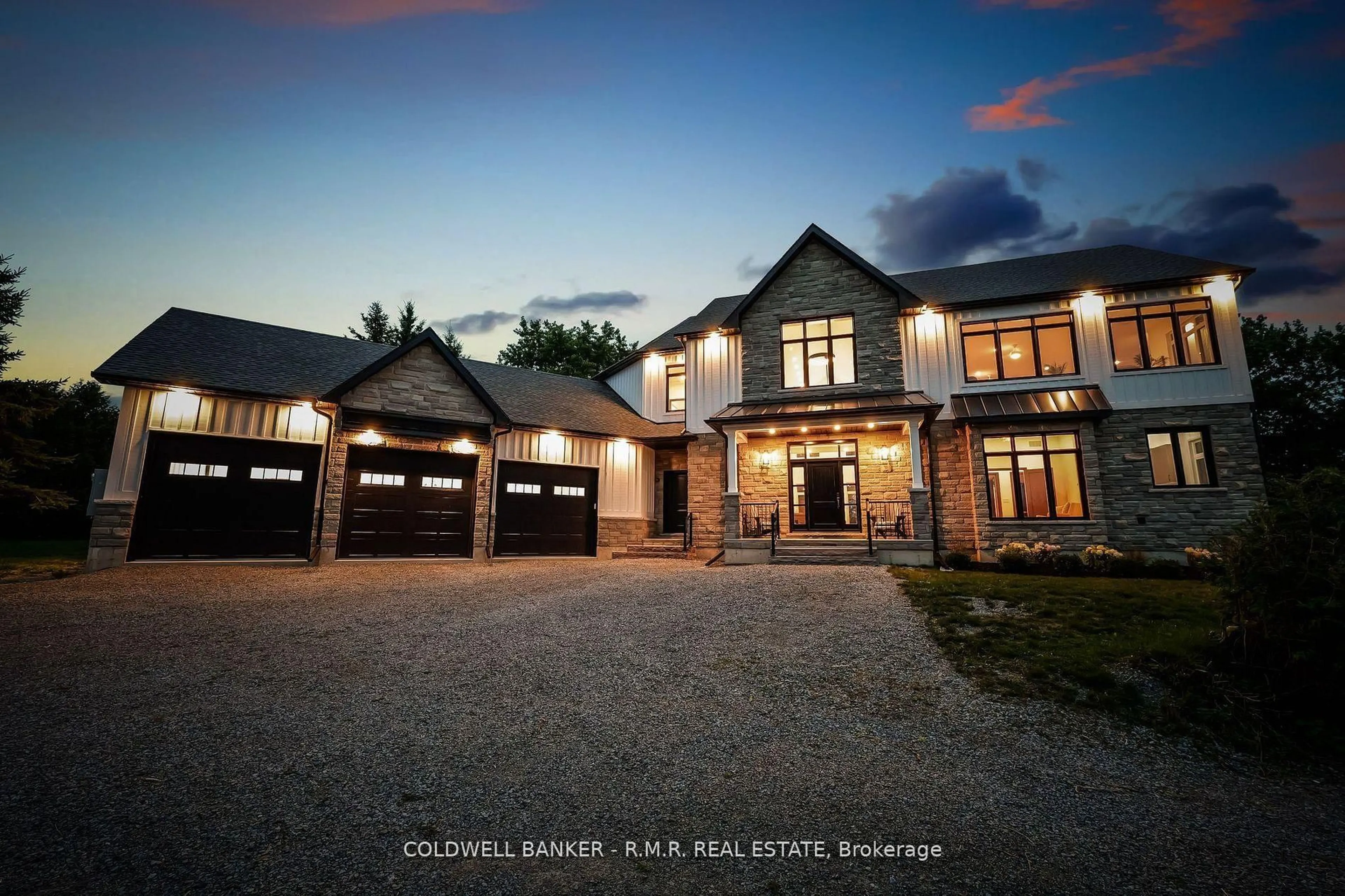 Home with brick exterior material, street for 3771 Devitts Rd, Scugog Ontario L0B 1B0