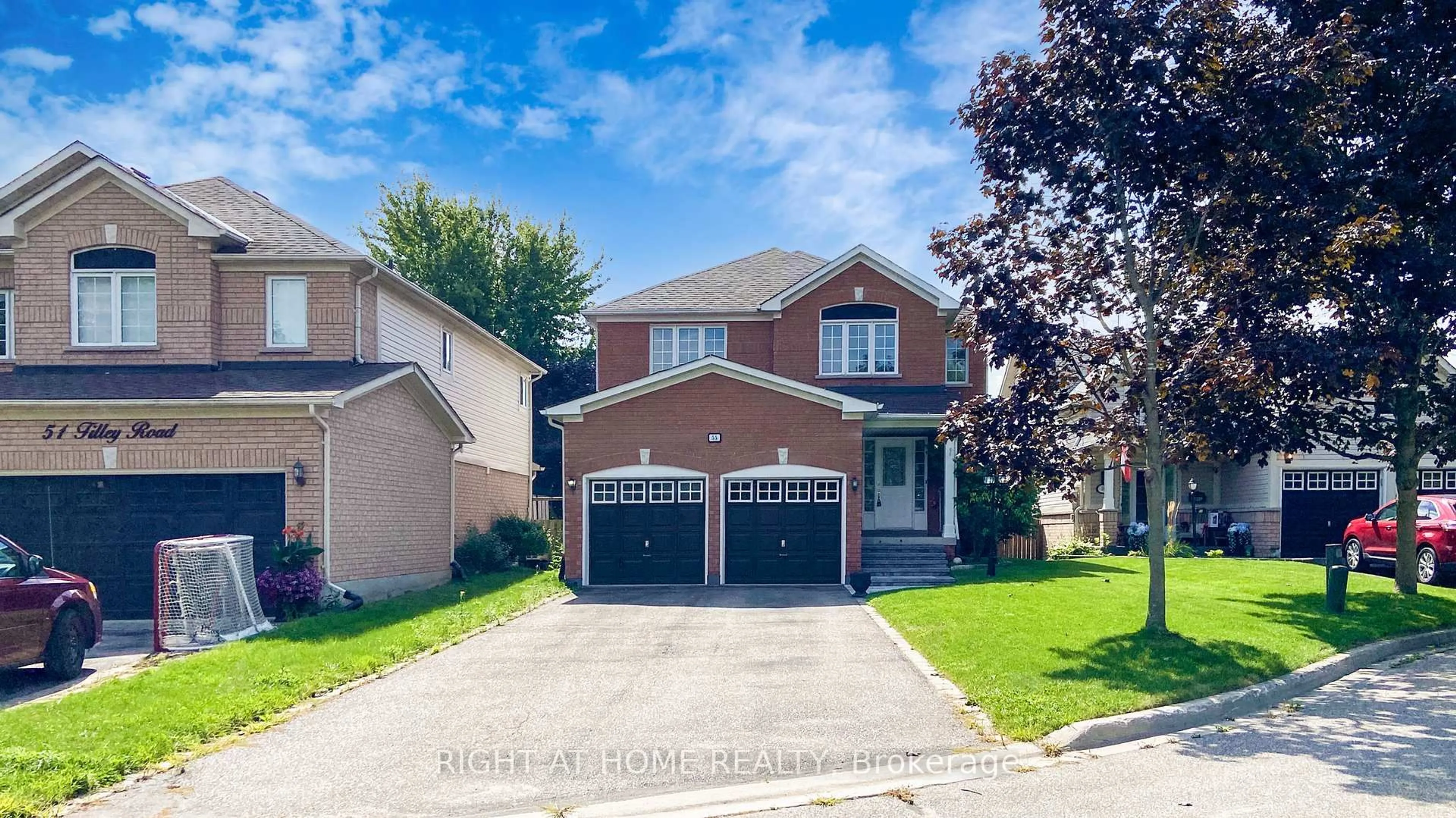 Home with brick exterior material, street for 55 Tilley Rd, Clarington Ontario L1C 4M3