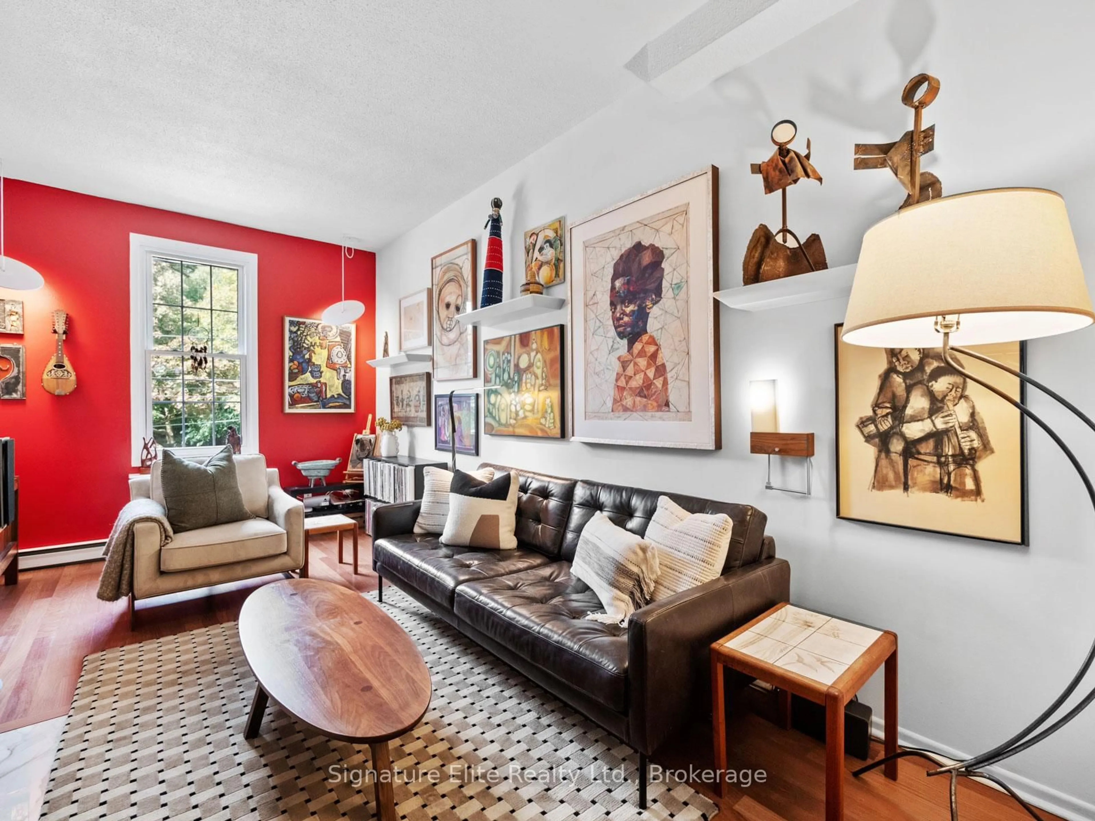 Living room with furniture, unknown for 101 Glen Manor Dr #13, Toronto Ontario M4E 3V3