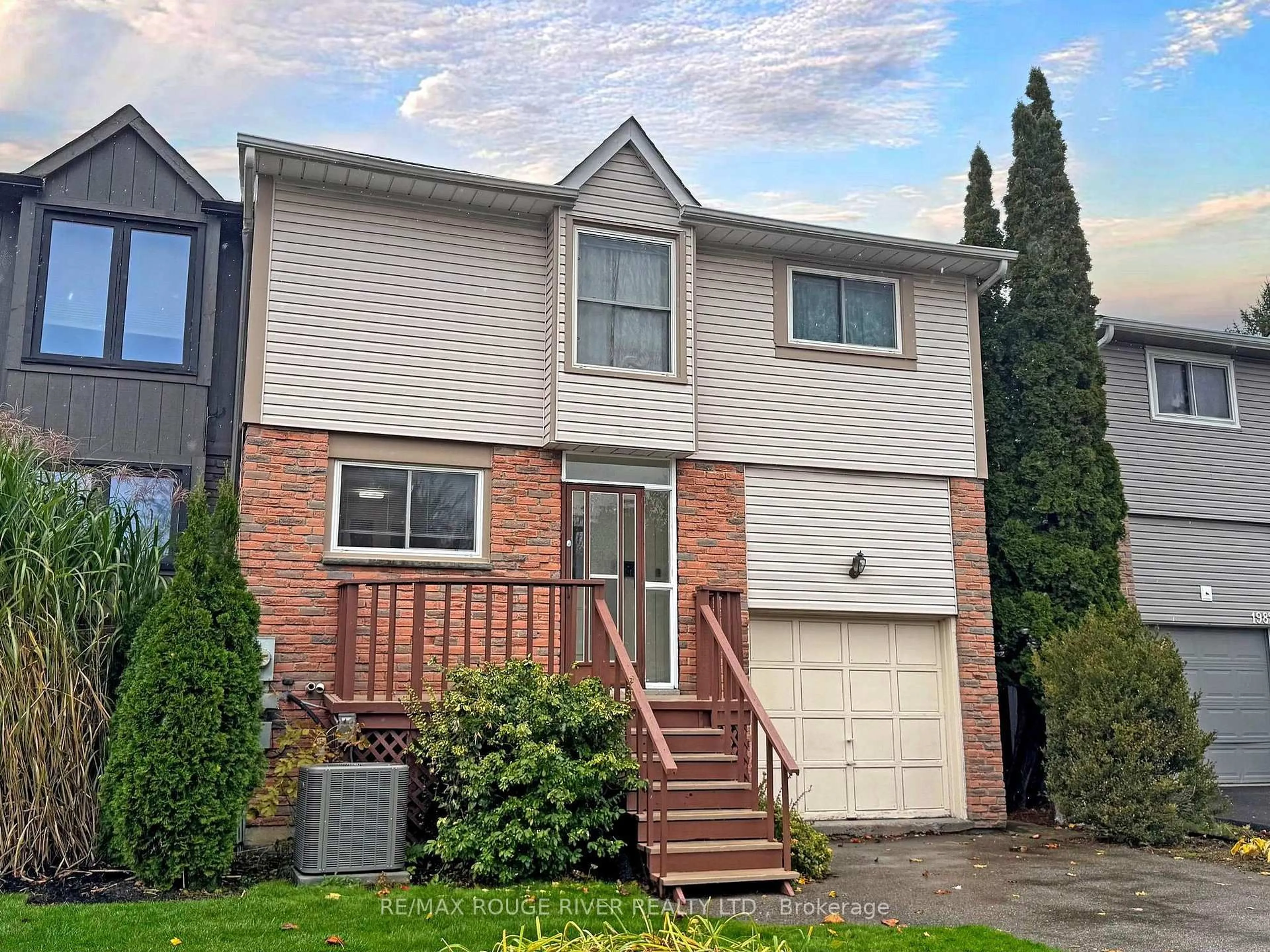 Home with vinyl exterior material, street for 1980 Bowler Dr, Pickering Ontario L1V 3K7