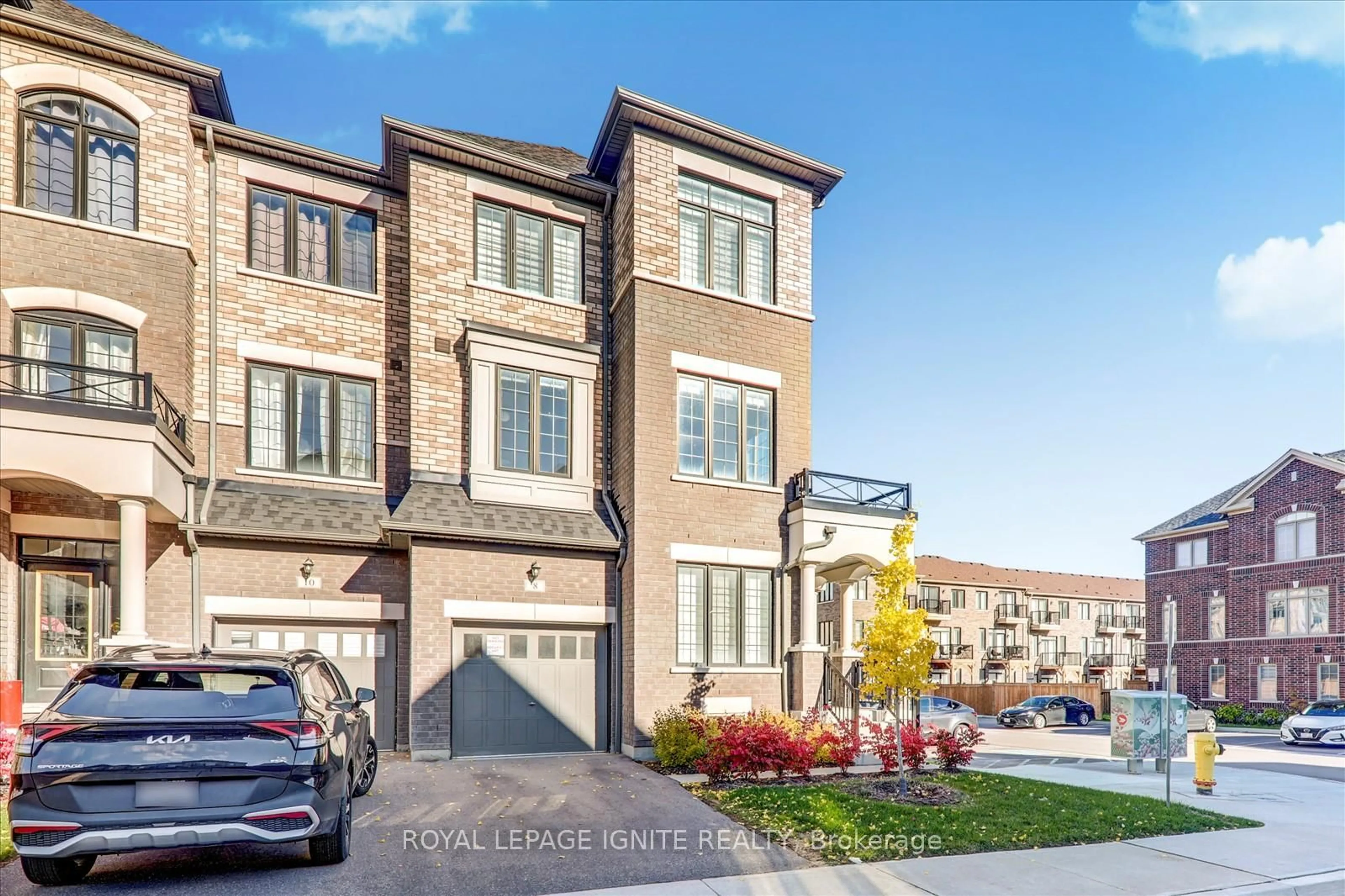 Home with brick exterior material, street for 8 Kingfisher Way, Whitby Ontario L1P 0K3