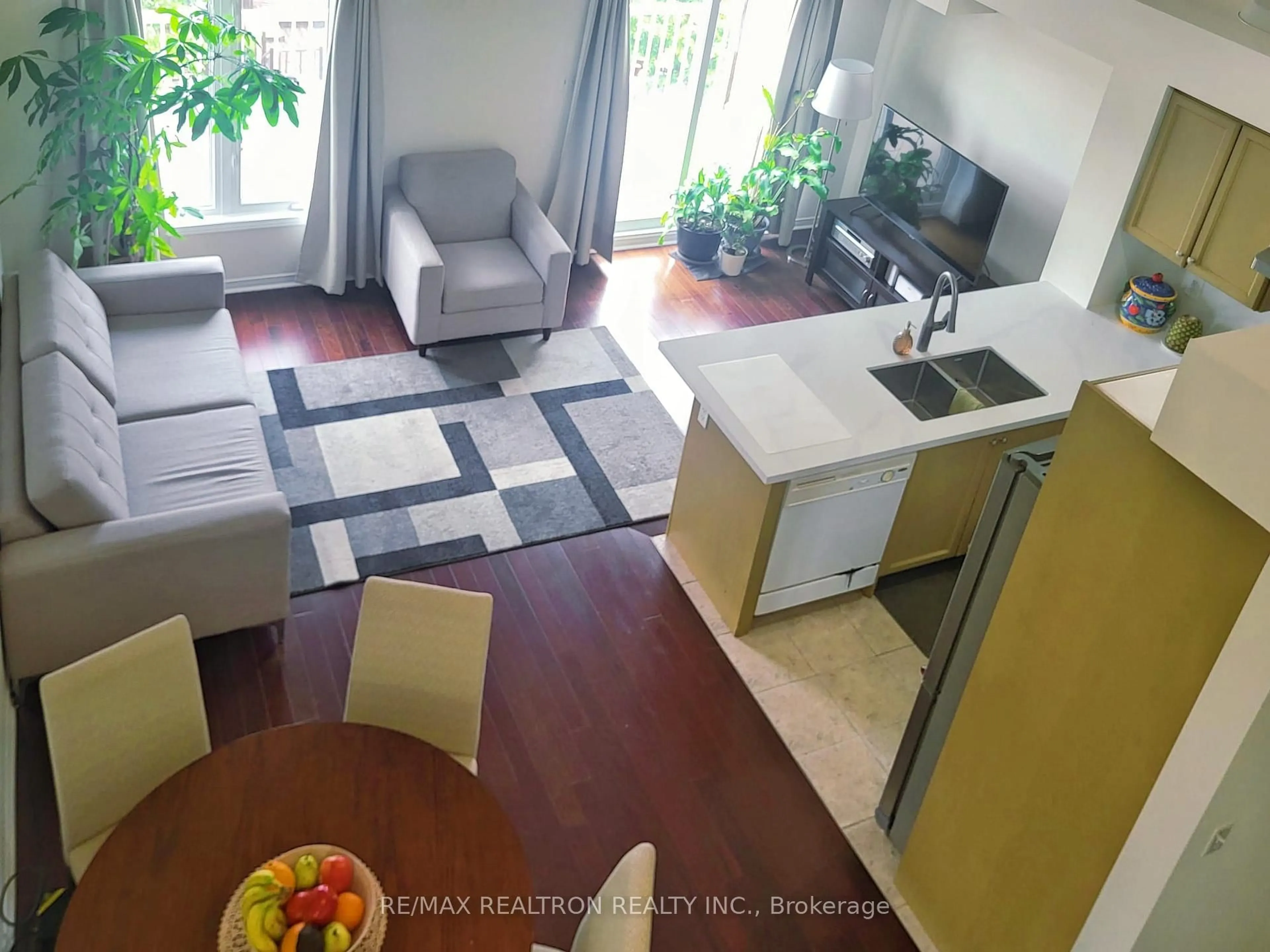 Living room with furniture, unknown for 651 B Warden Ave #36, Toronto Ontario M1L 0E8