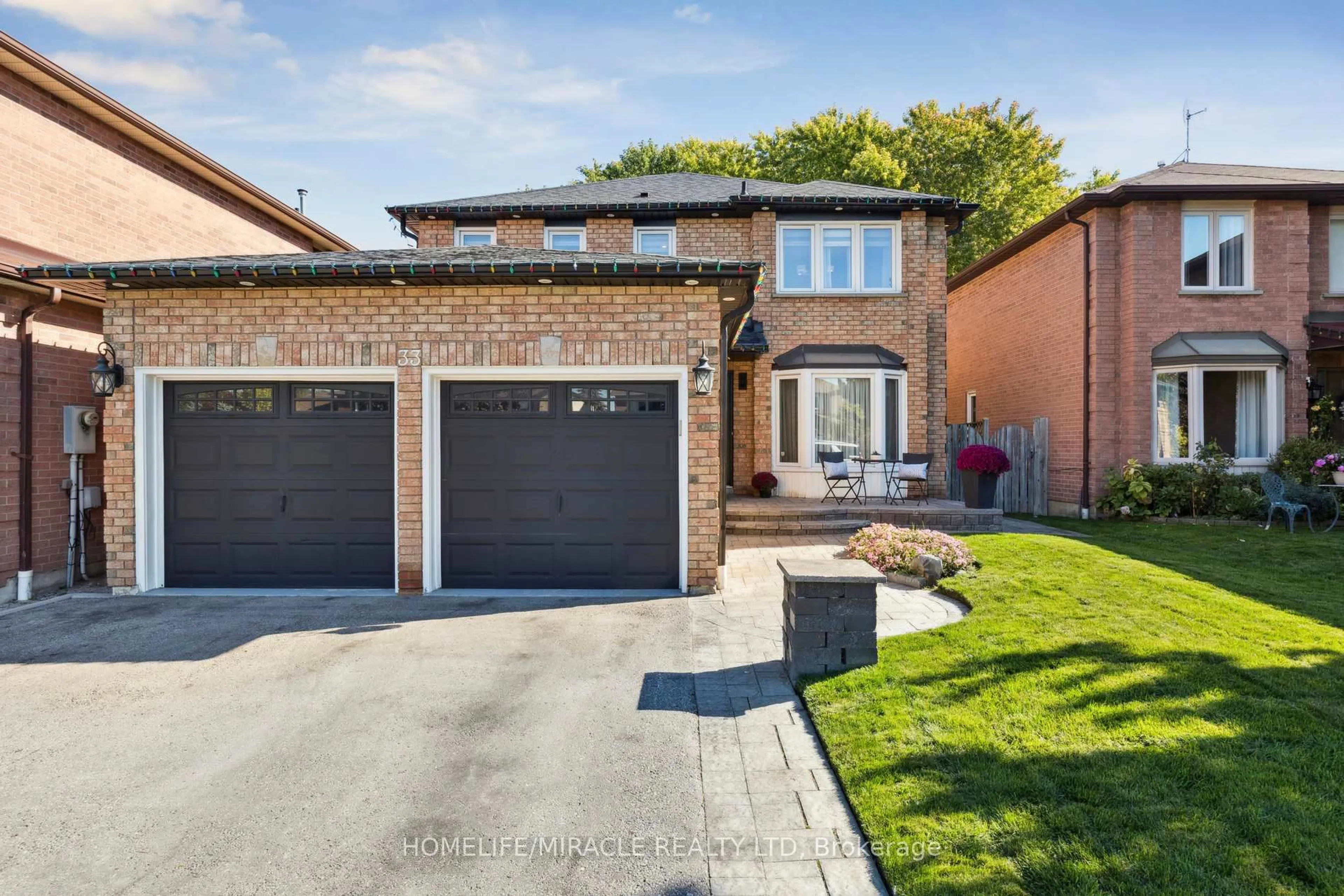 Home with brick exterior material, street for 33 Ritchie Ave, Ajax Ontario L1S 5V7