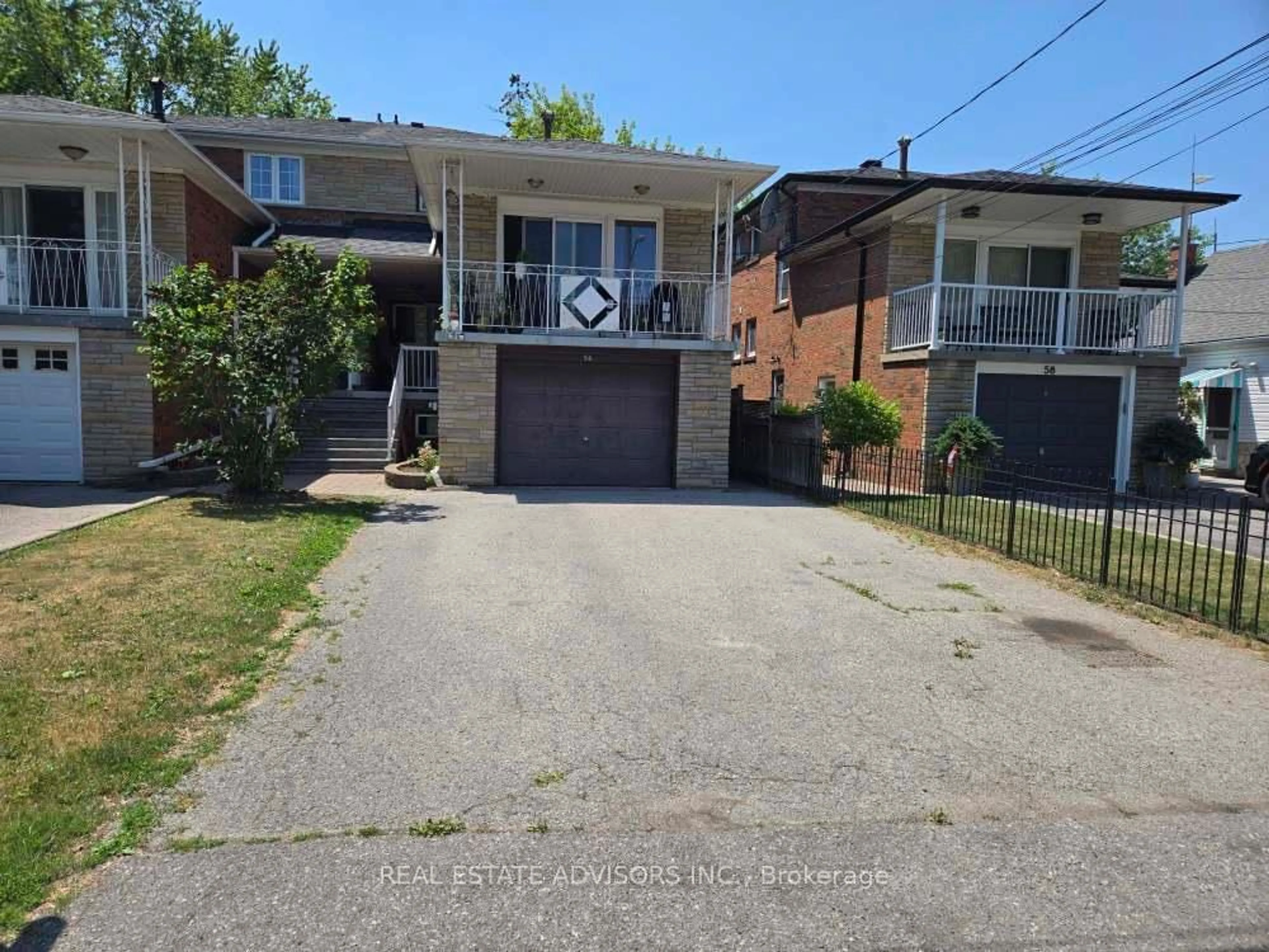 A pic from outside/outdoor area/front of a property/back of a property/a pic from drone, street for 56 Jeavons Ave, Toronto Ontario M1K 1T2