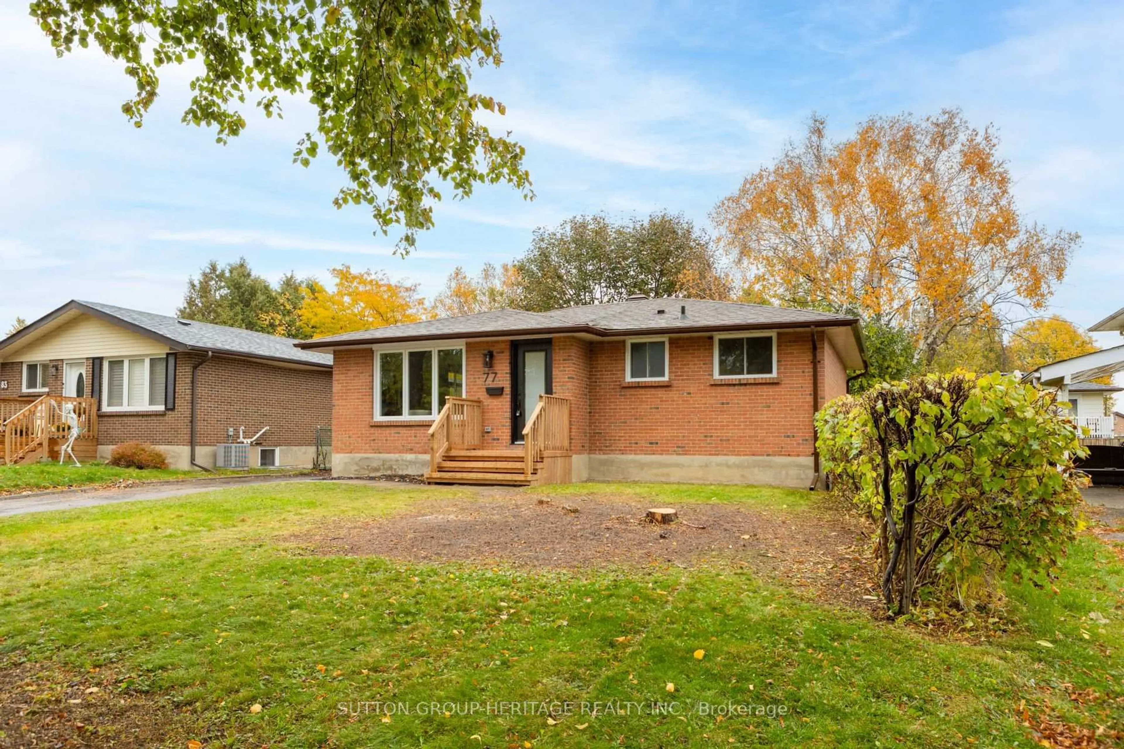 Home with brick exterior material, street for 77 Claymore Cres, Oshawa Ontario L1G 6G3