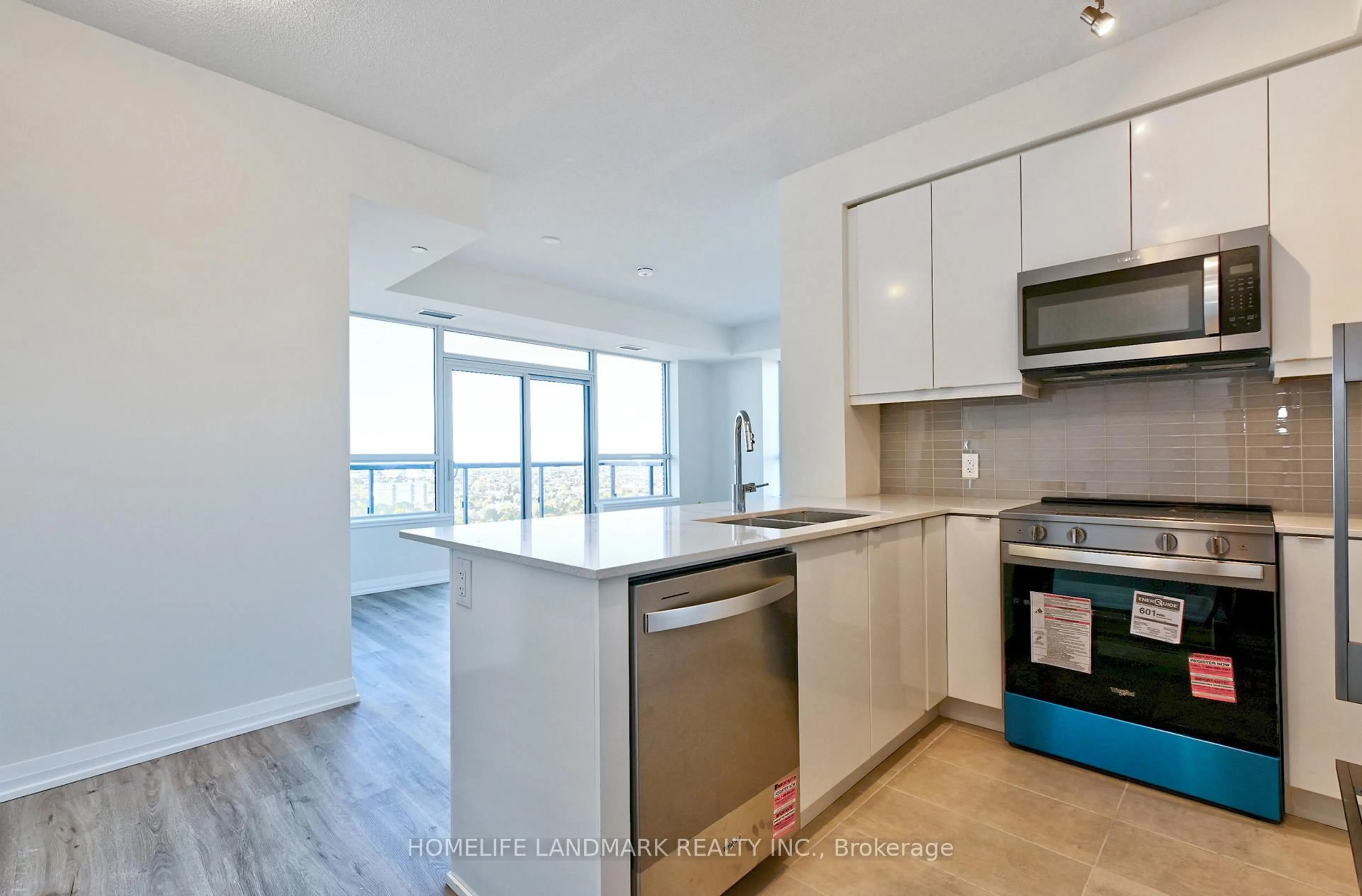 Open concept kitchen, unknown for 3270 Sheppard Ave #2627, Toronto Ontario M1T 3K3