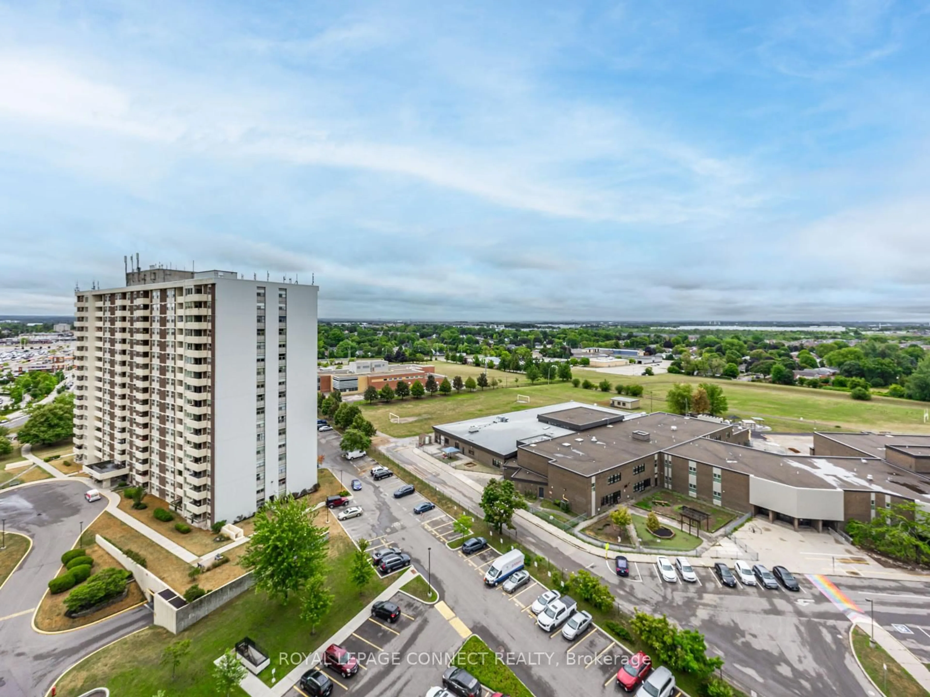 A pic from outside/outdoor area/front of a property/back of a property/a pic from drone, city buildings view from balcony for 44 Falby Crt #1711, Ajax Ontario L1S 3L1