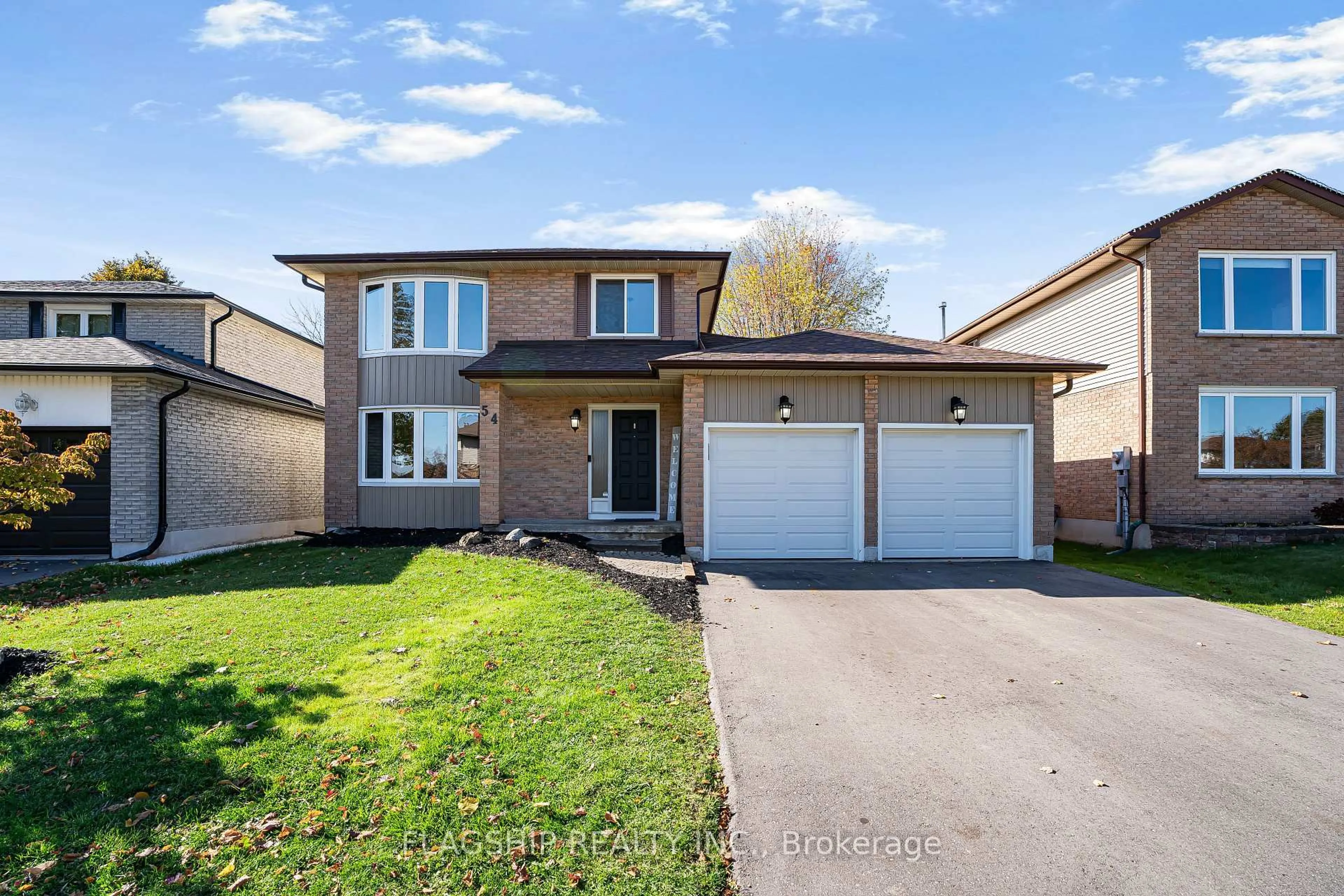 Home with brick exterior material, street for 54 George Reynolds Dr, Clarington Ontario L1E 2C9