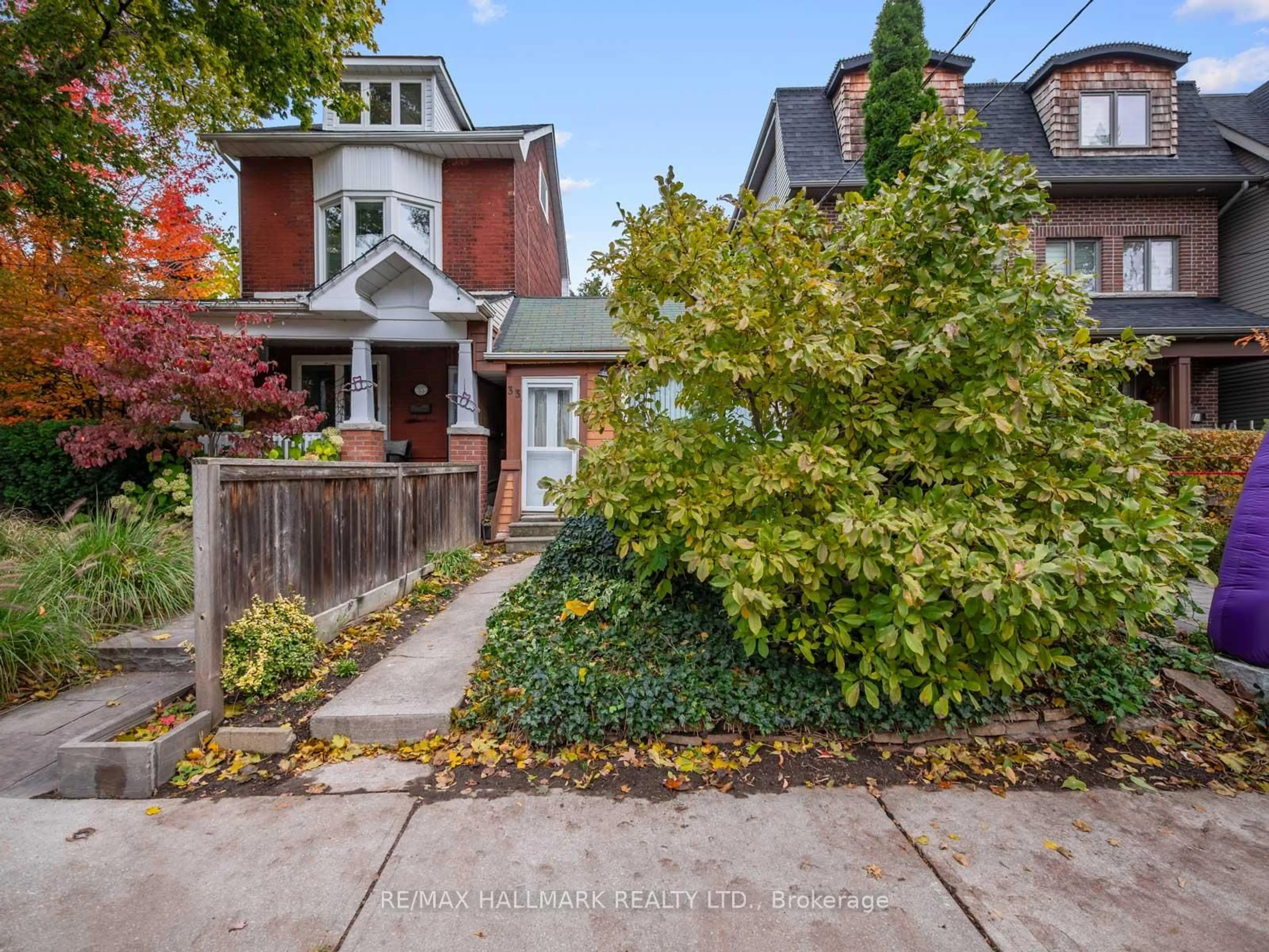 Home with brick exterior material, street for 33 Earl Grey Rd, Toronto Ontario M4J 3L3