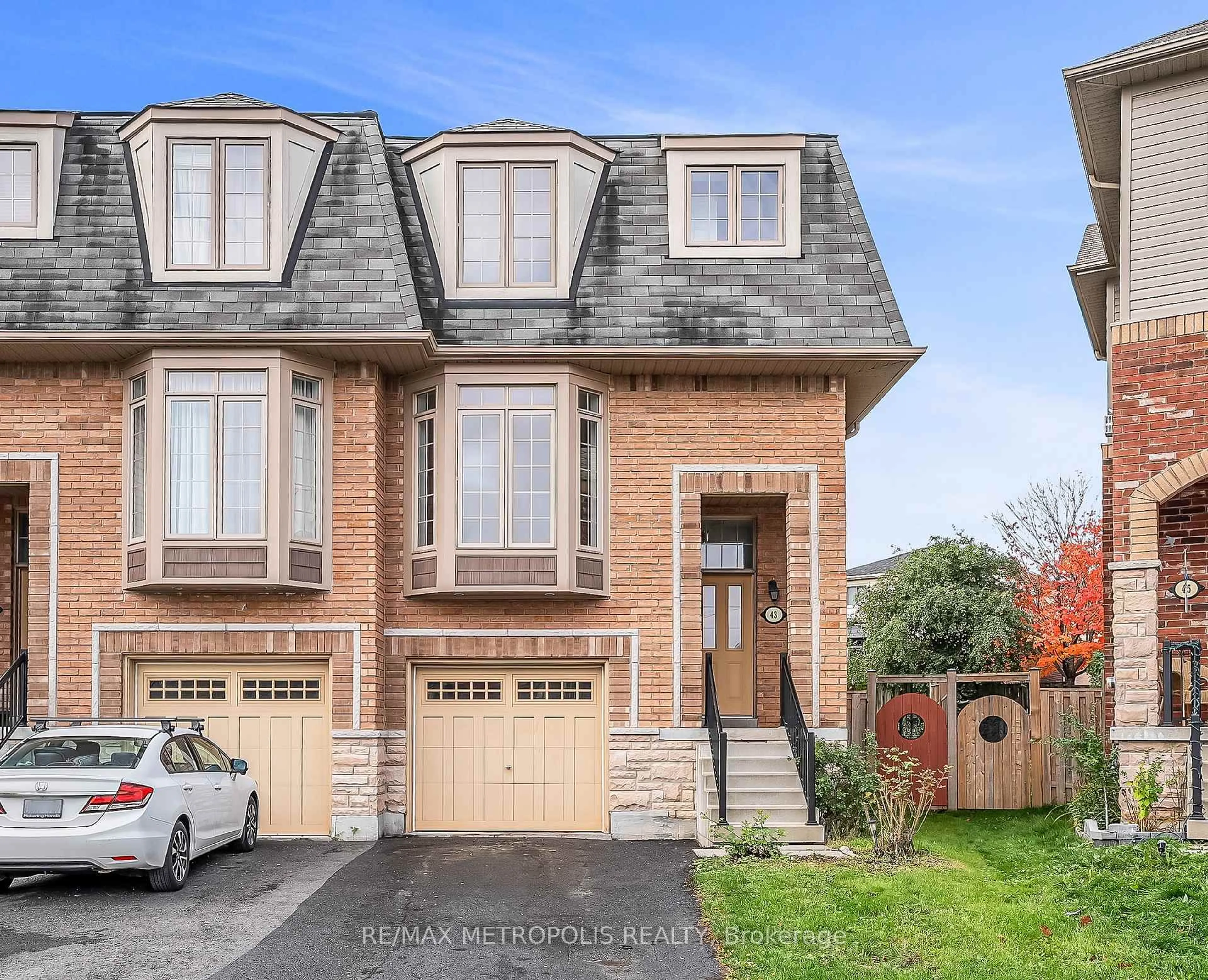 Home with brick exterior material, street for 43 Horton St, Ajax Ontario L1Z 1E3