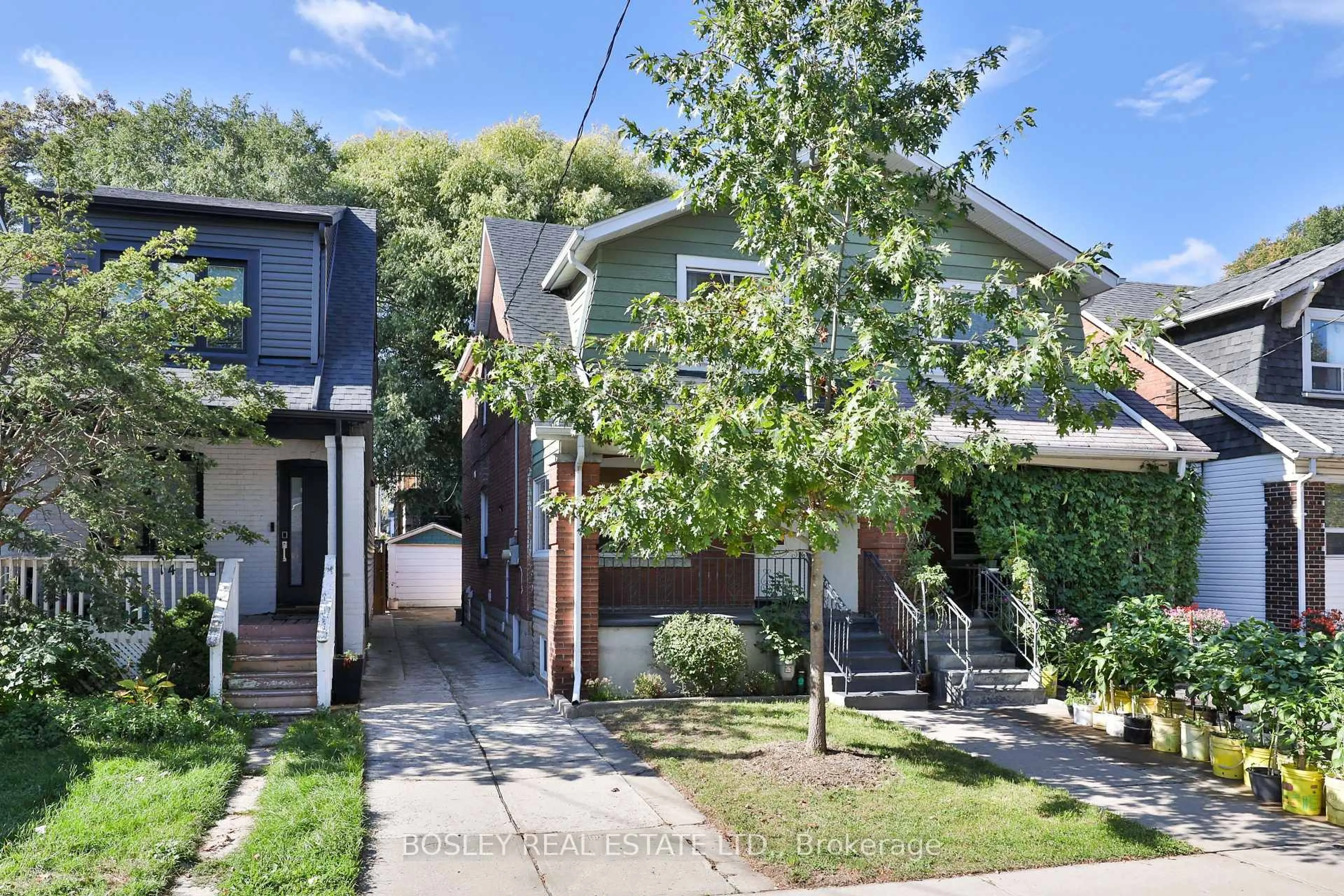 Home with brick exterior material, street for 16 Inwood Ave, Toronto Ontario M4J 3Y3