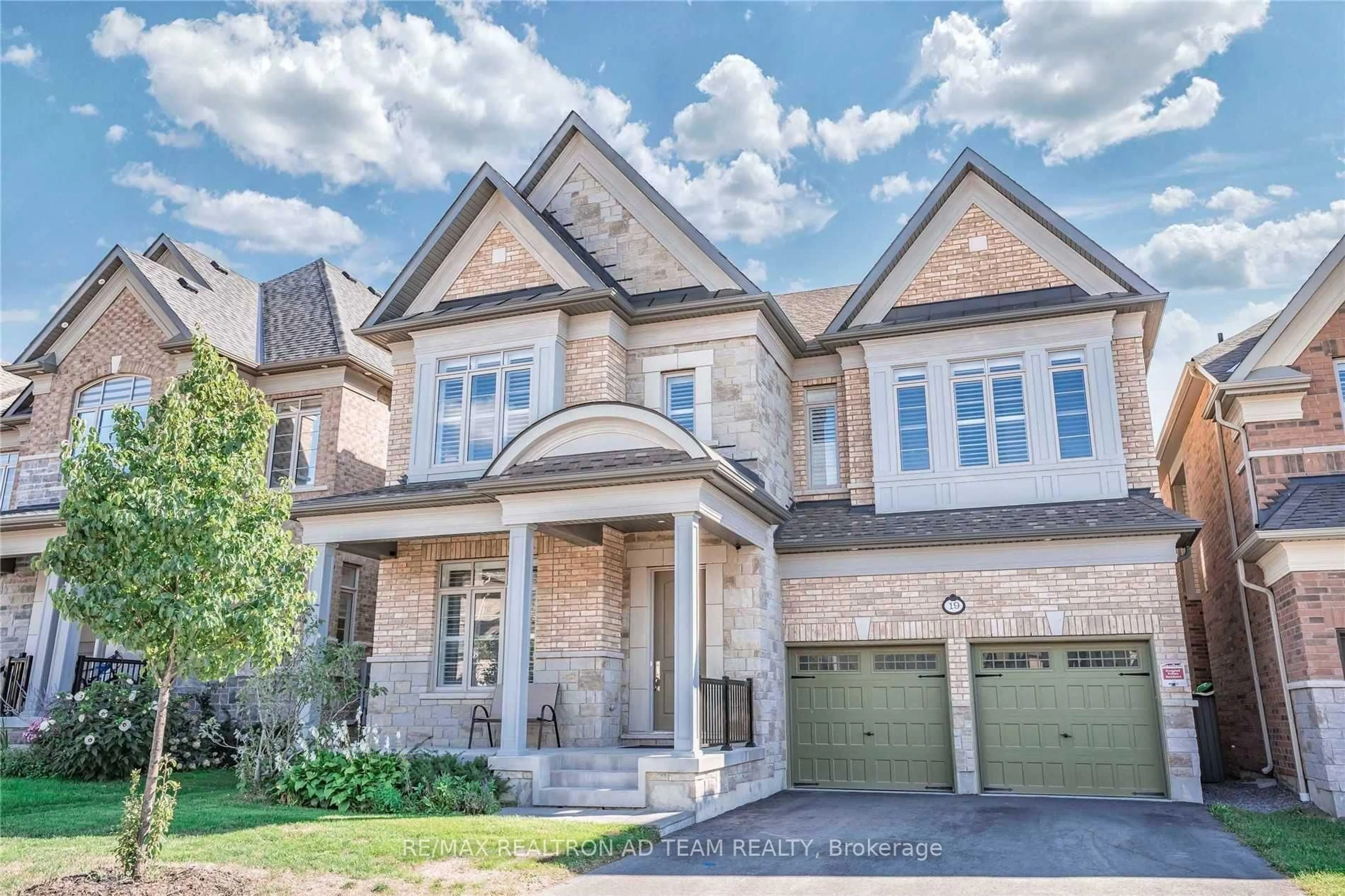 Home with brick exterior material, street for 19 Pennine Dr, Whitby Ontario L1P 0C3