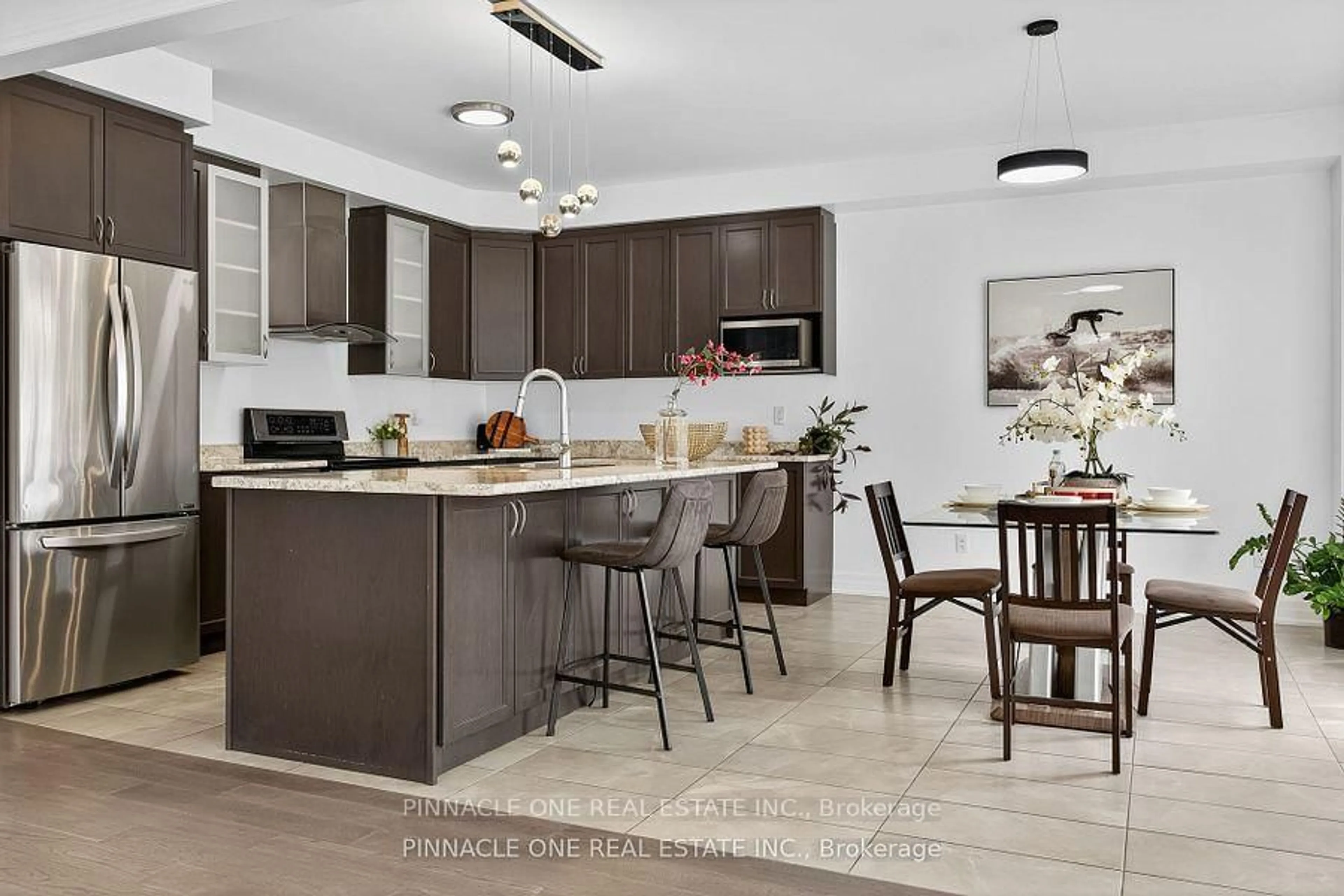 Open concept kitchen, ceramic/tile floor for 38 Quick Tr, Clarington Ontario L1C 0V2