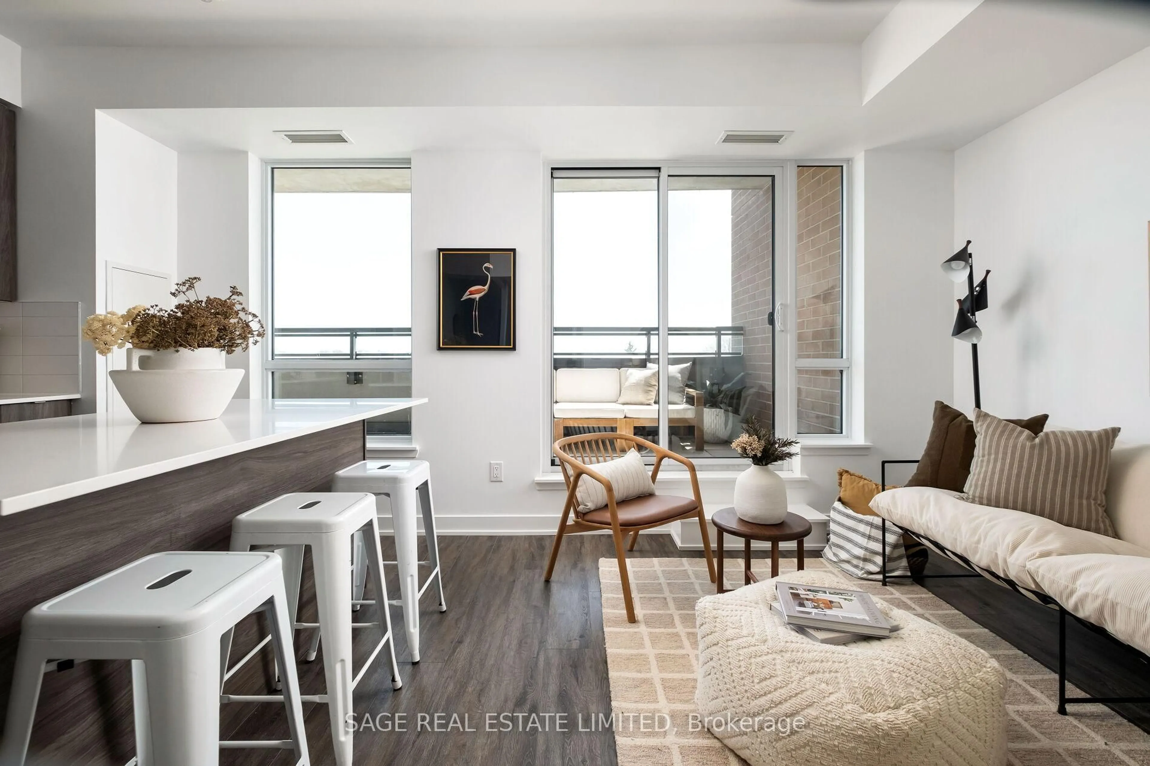 Living room with furniture, unknown for 630 Greenwood Ave #501, Toronto Ontario M4J 4B2