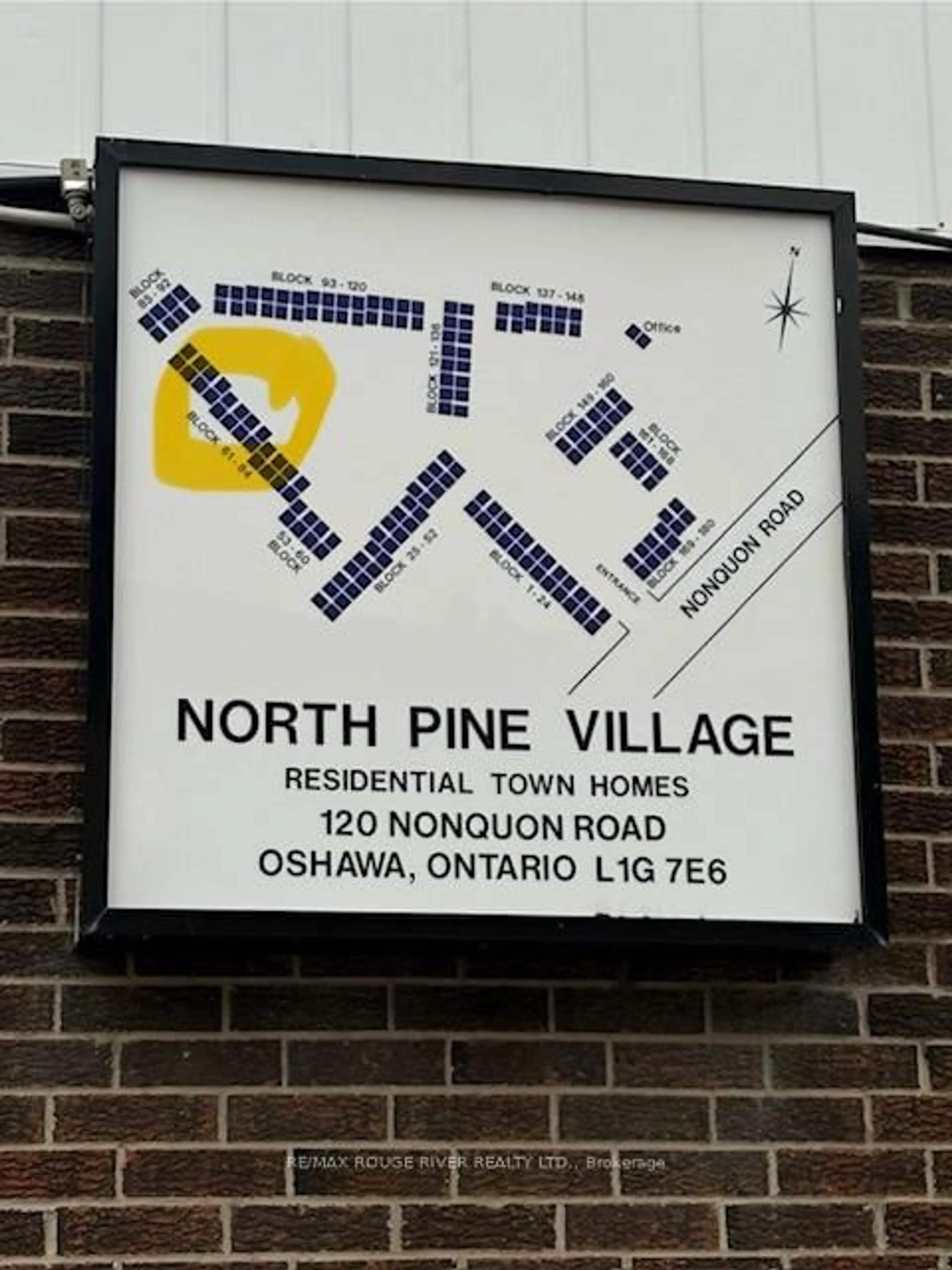 Picture of a map for 120 Nonquon Rd #79, Oshawa Ontario L1G 7E6