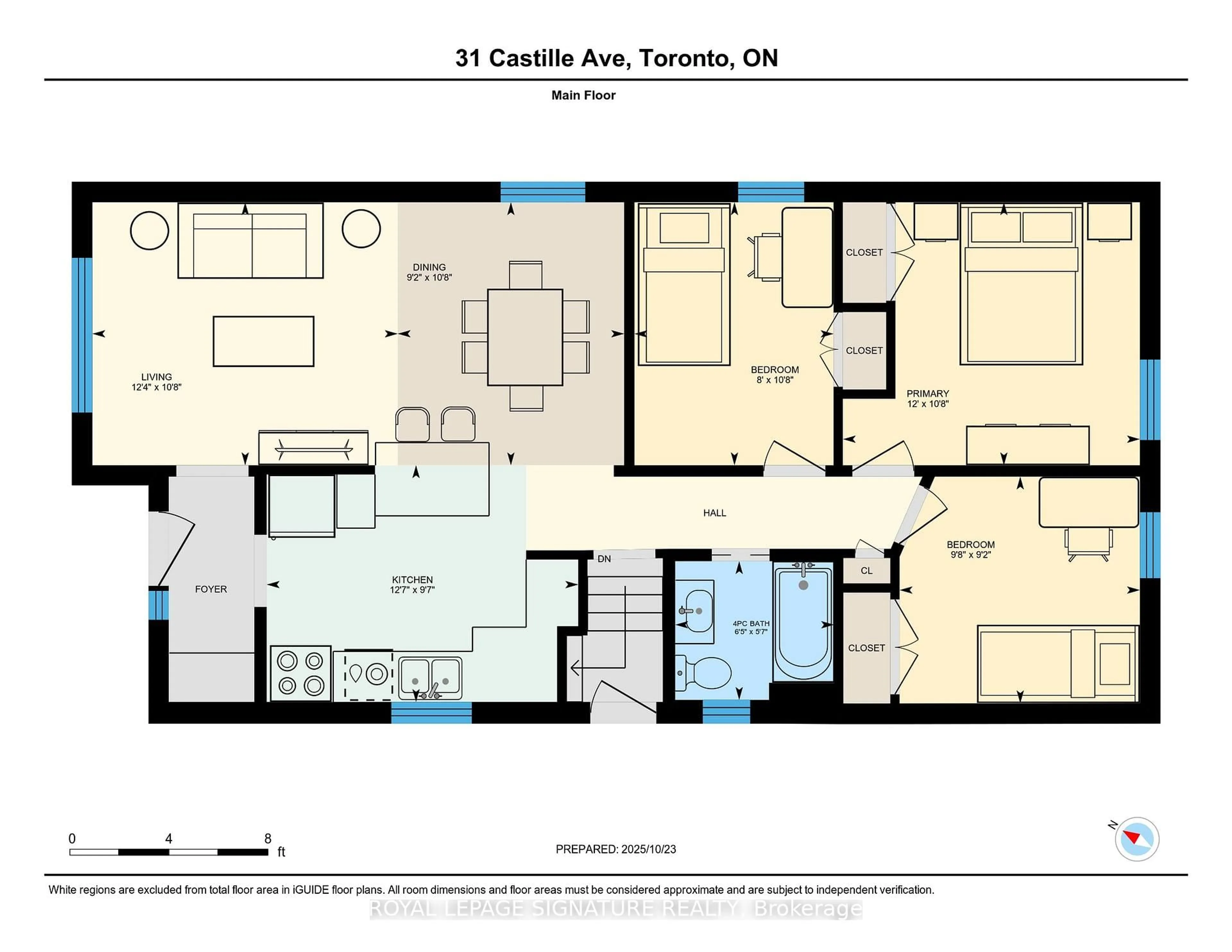 Floor plan for 31 Castille Ave, Toronto Ontario M1R 2C2