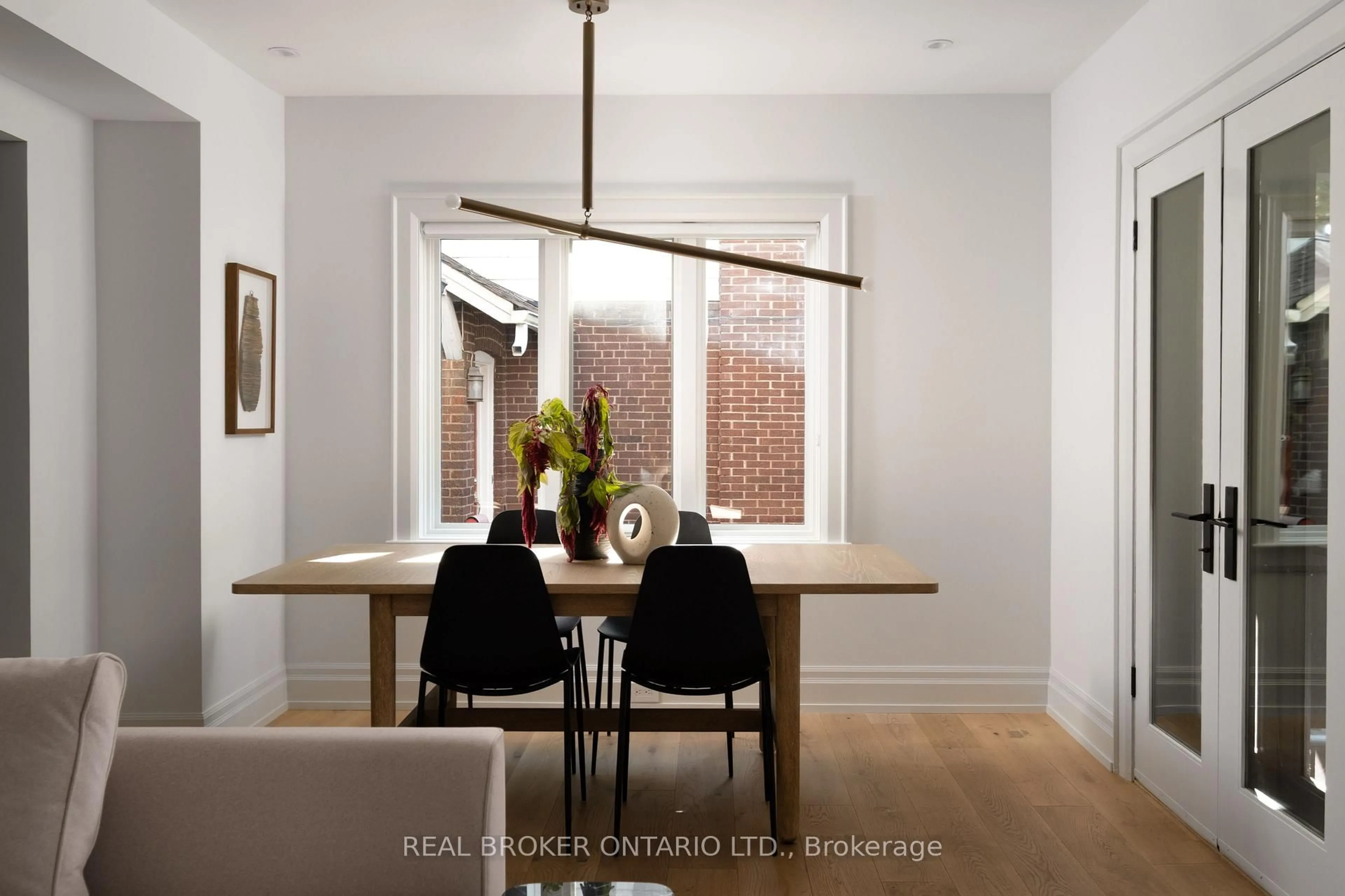 Dining room, wood/laminate floor for 5 Wembley Dr, Toronto Ontario M4L 3C9