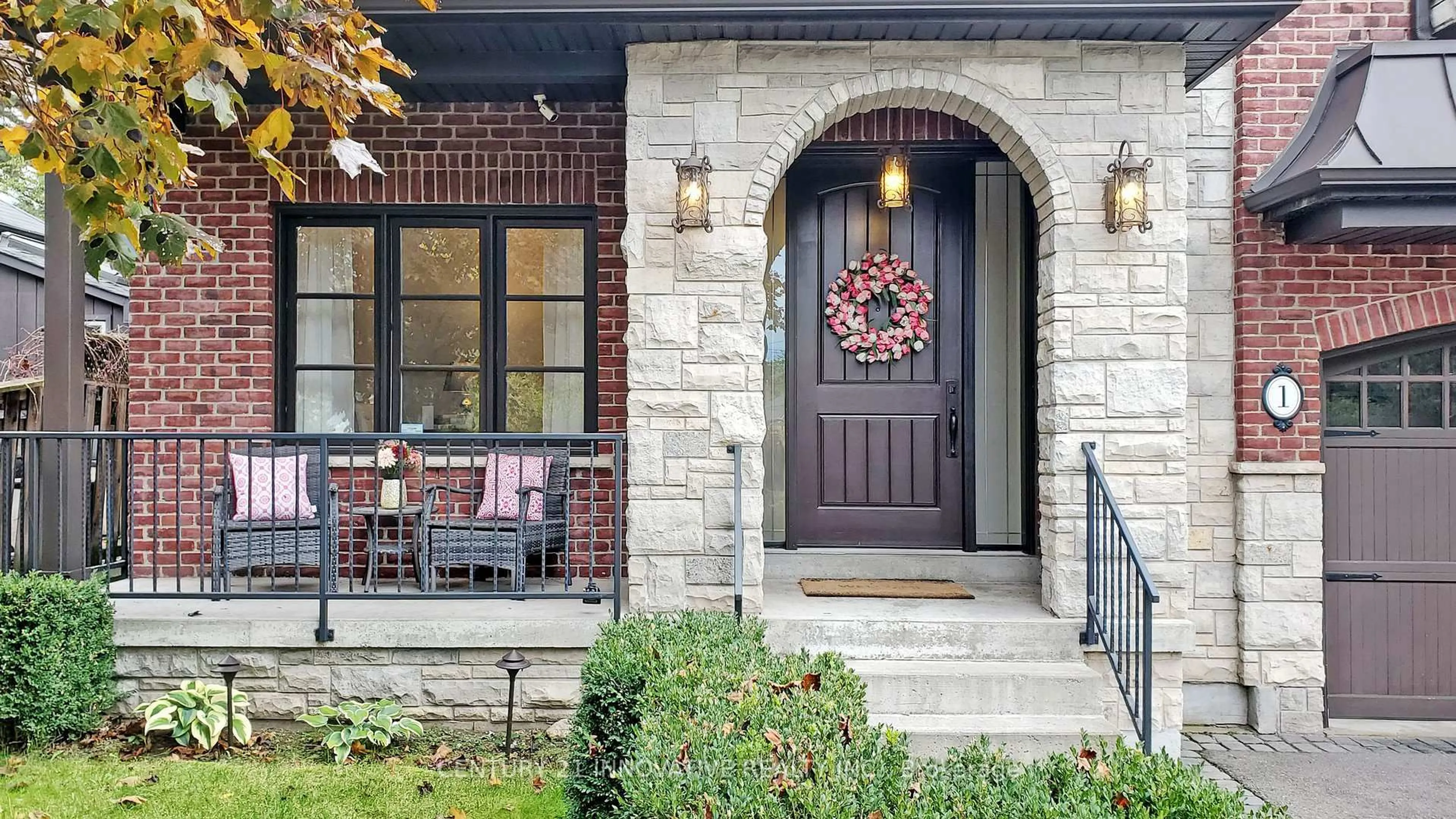 Home with brick exterior material, street for 1 Dustan Cres, Toronto Ontario M4J 4G4