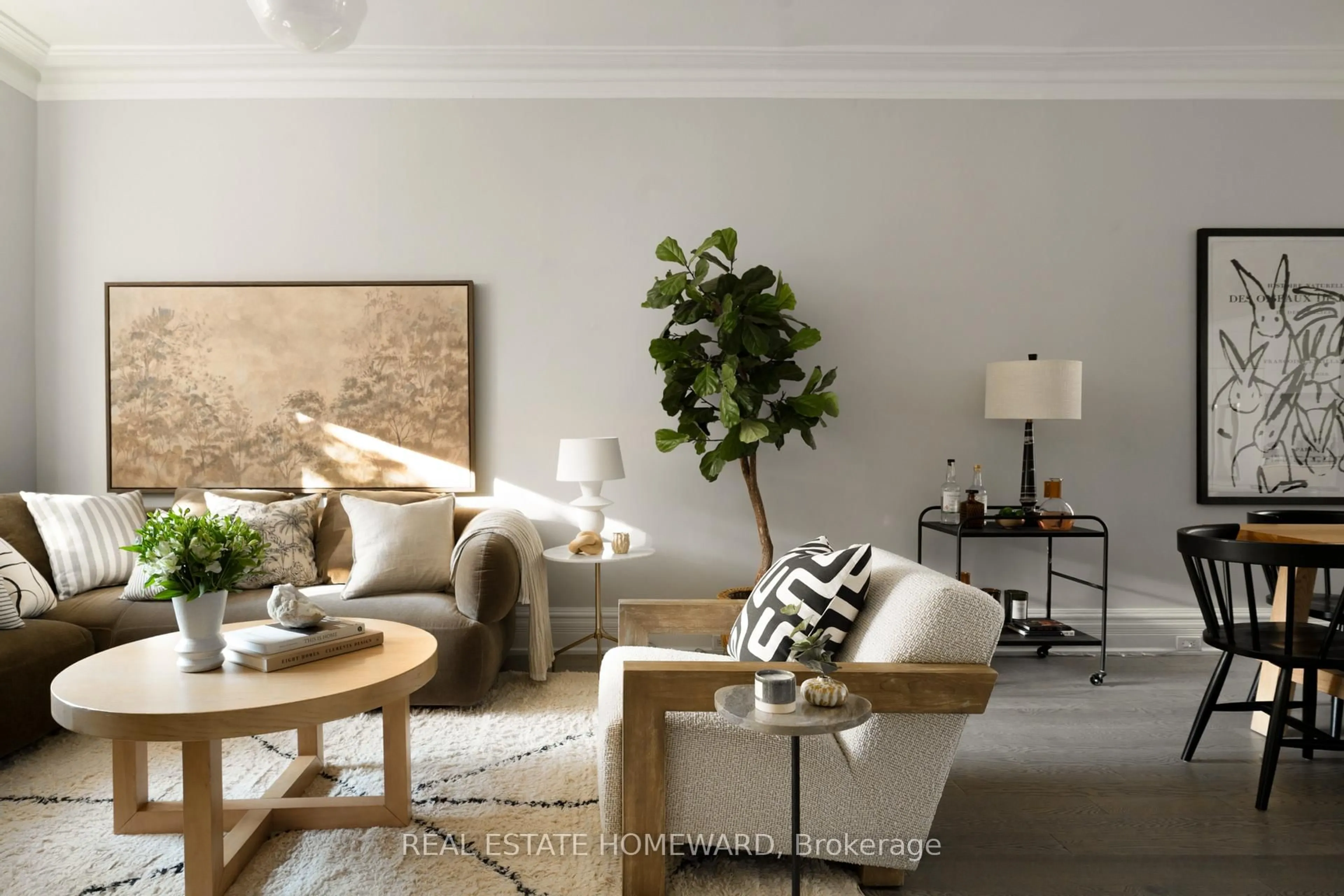 Living room with furniture, unknown for 122 Simpson Ave, Toronto Ontario M4K 1A3