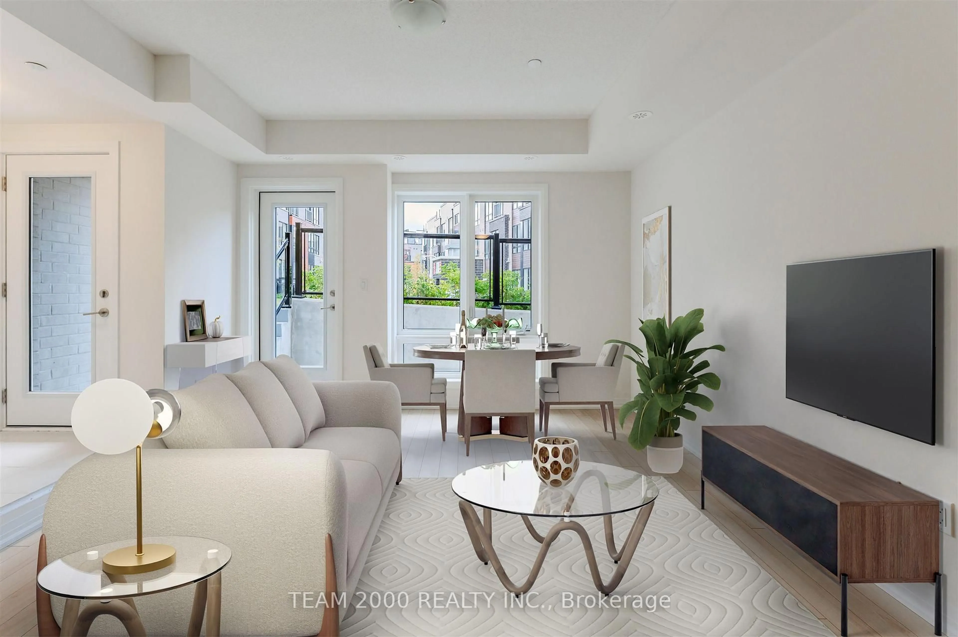 Living room with furniture, unknown for 30 Liben Way #21, Toronto Ontario M1B 0E8