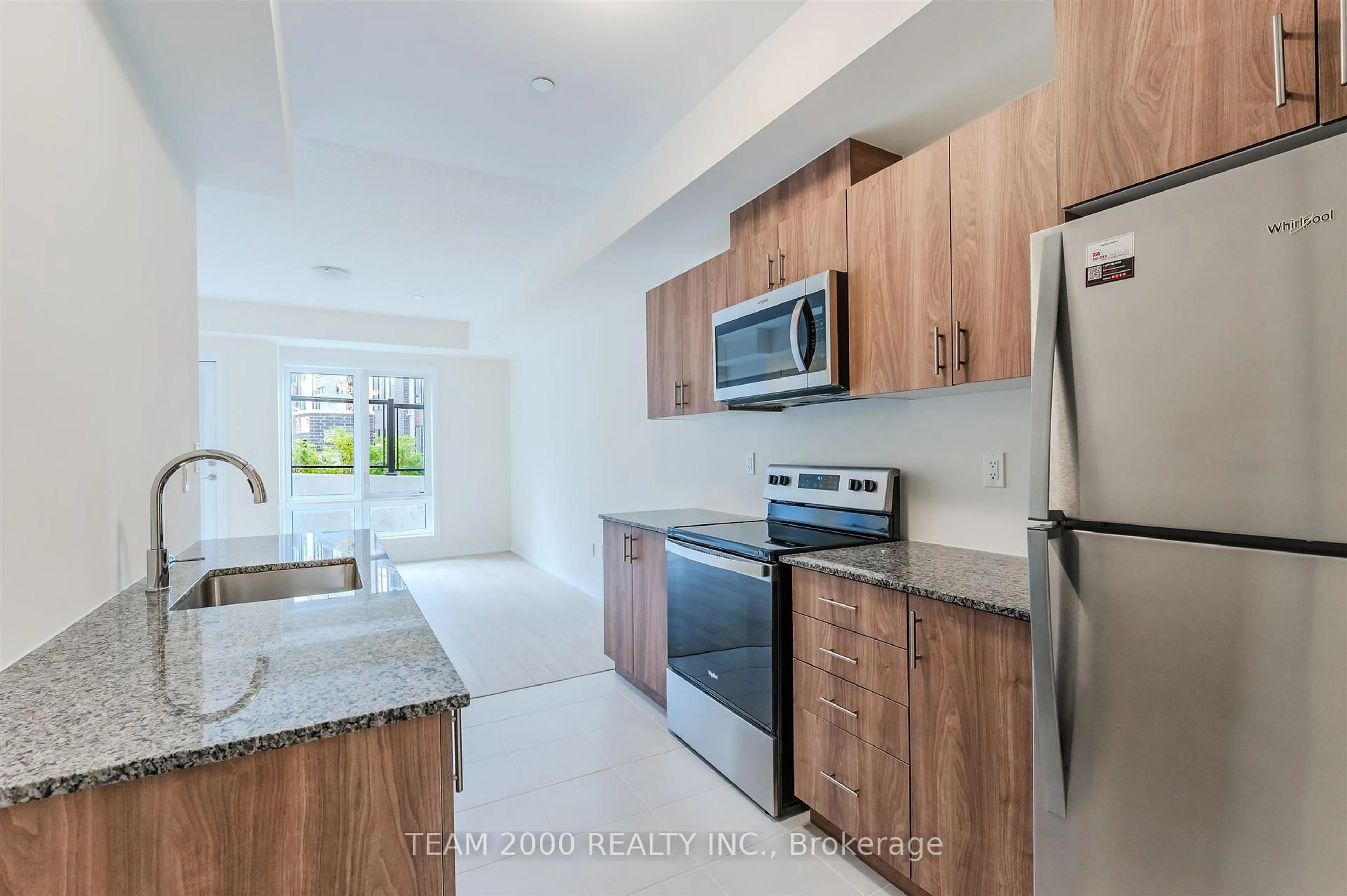 Standard kitchen, ceramic/tile floor for 30 Liben Way #21, Toronto Ontario M1B 0E8