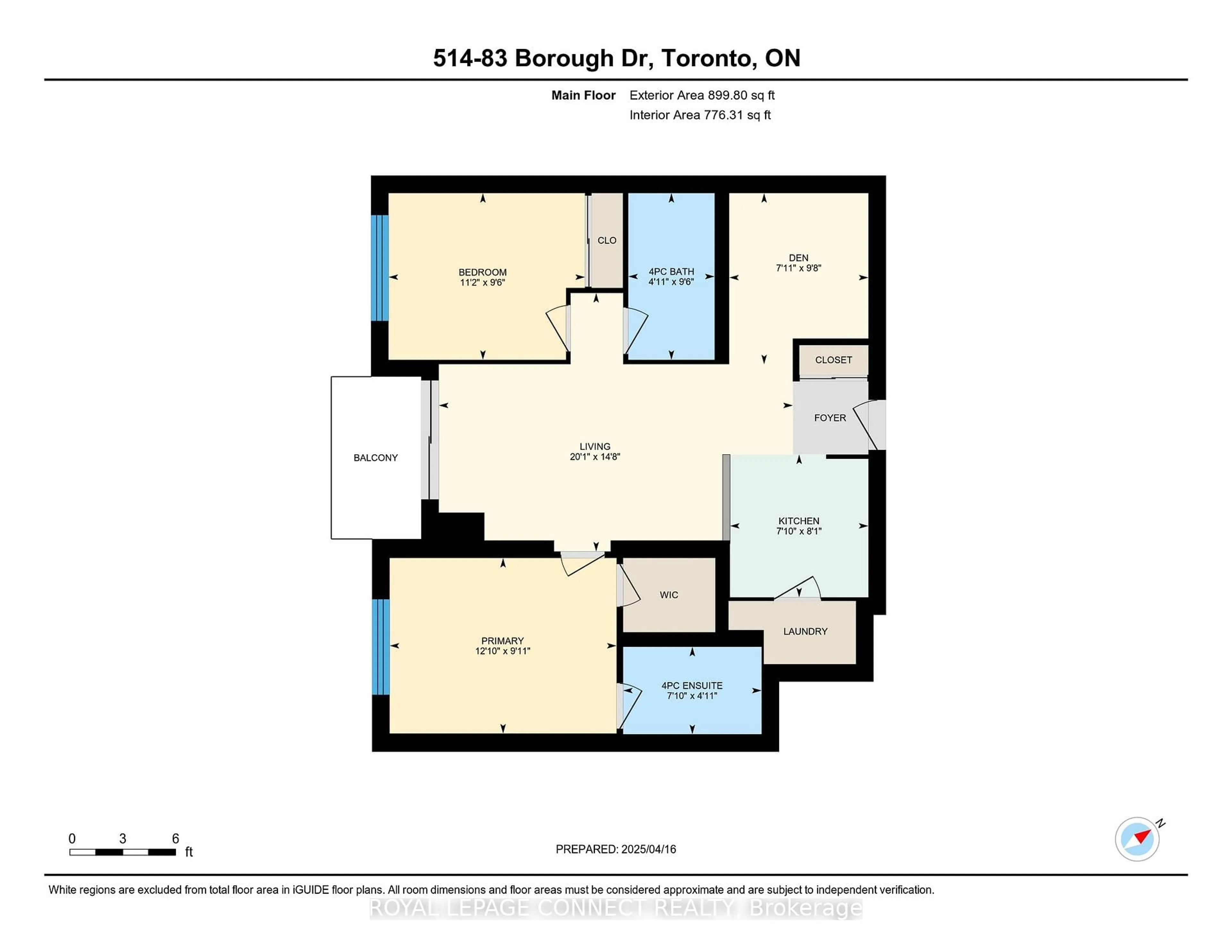 Floor plan for 83 Borough Dr #514, Toronto Ontario M1P 5E4