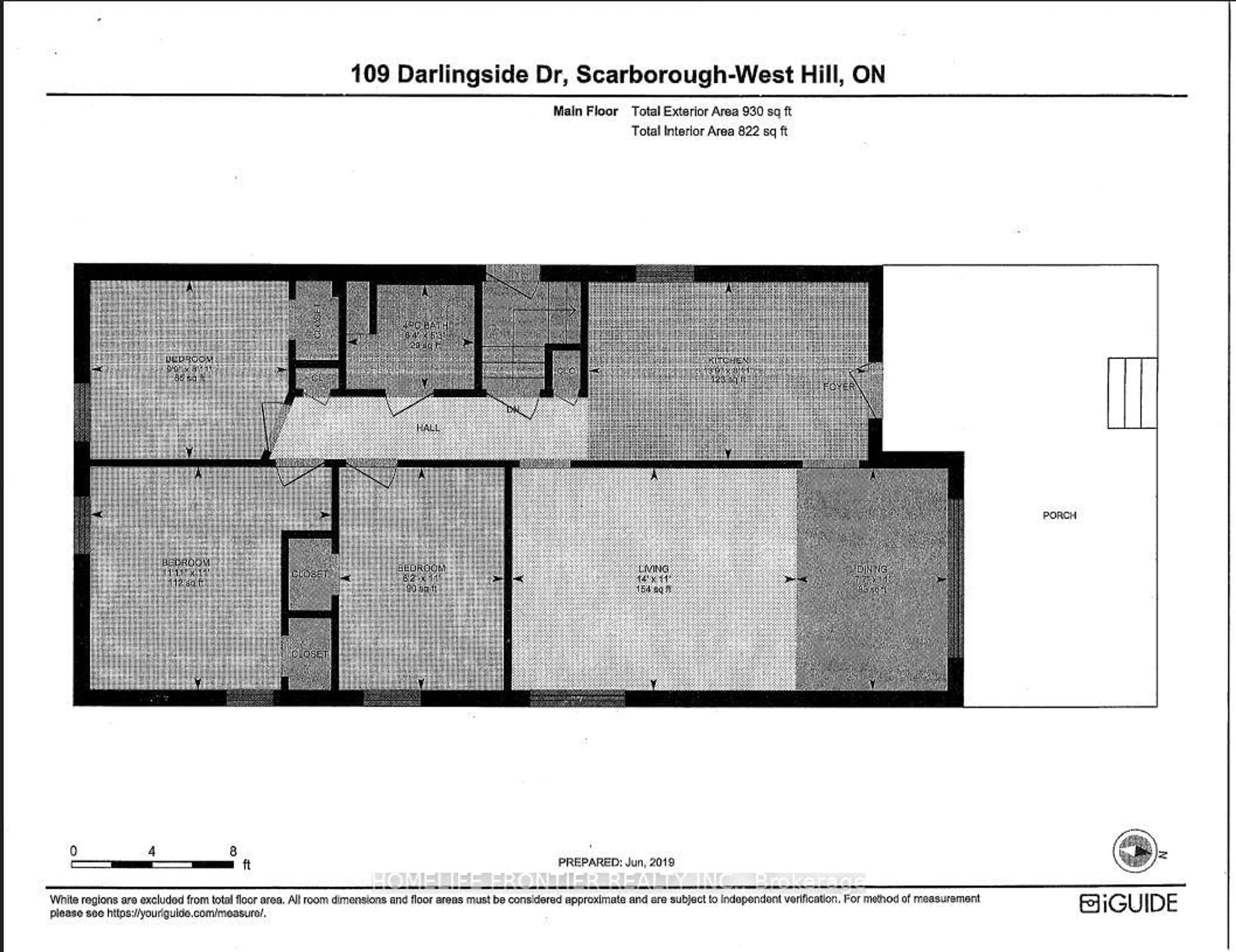 Floor plan for 109 Darlingside Dr, Toronto Ontario M1E 3P4