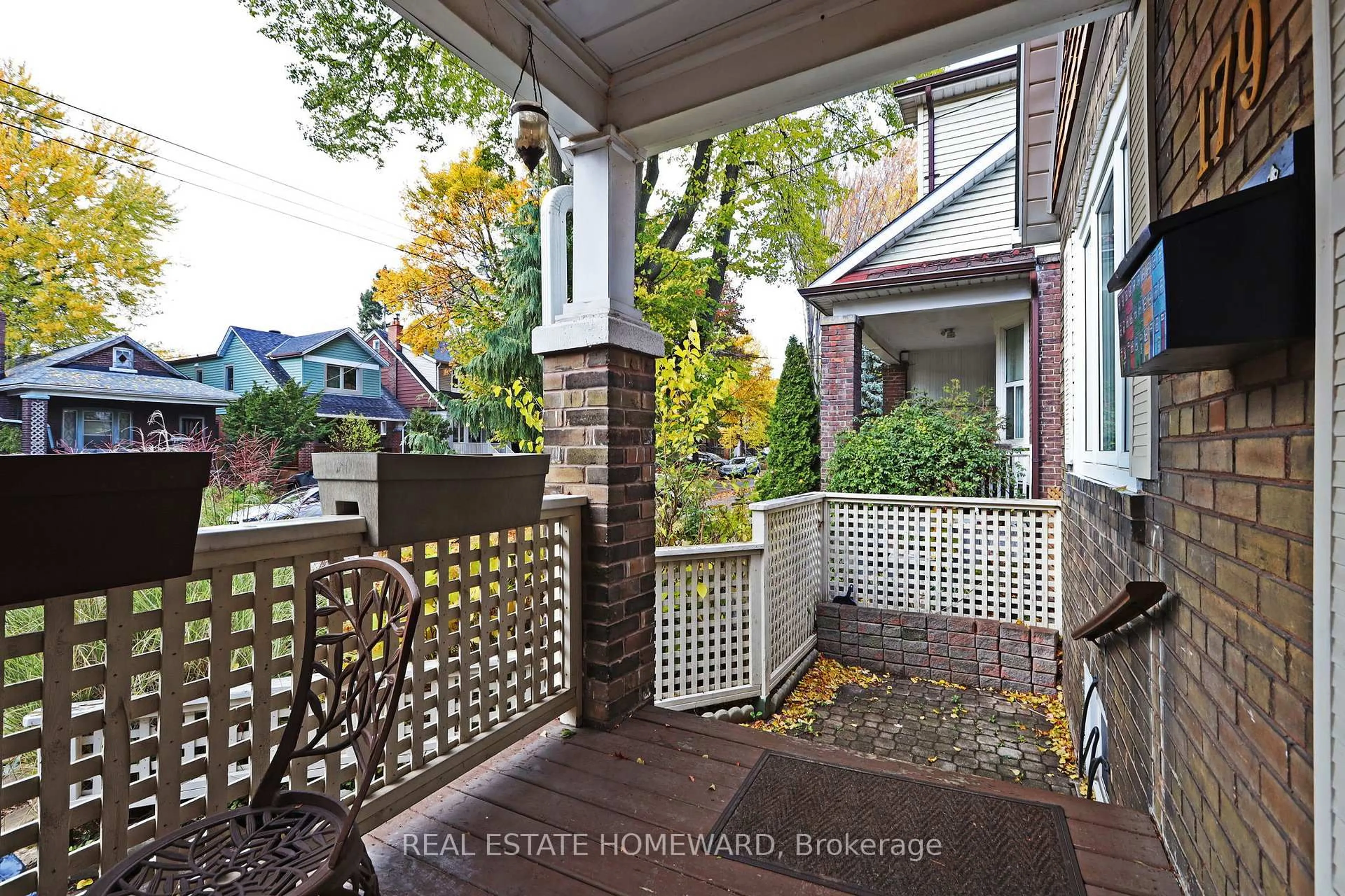 Patio, street for 179 Woodfield Rd, Toronto Ontario M4L 2W8