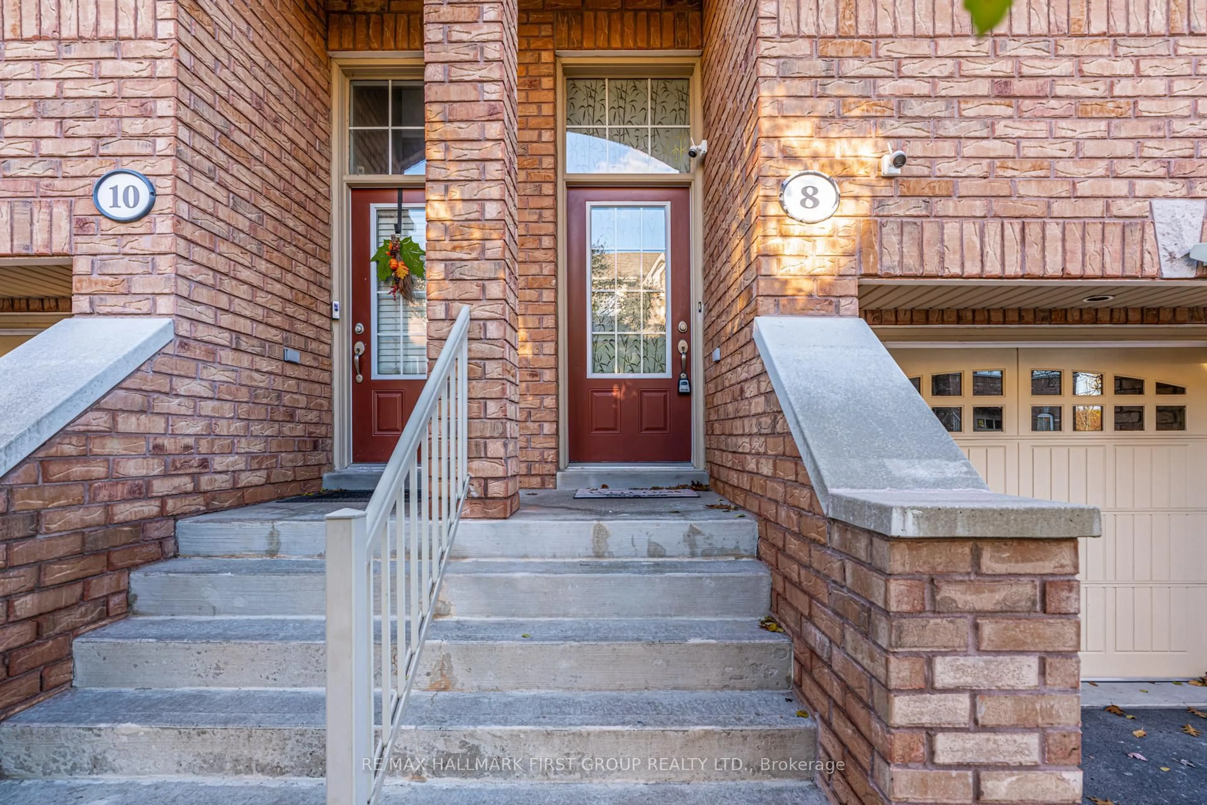 Home with brick exterior material, street for 8 Reevesmere Lane, Ajax Ontario L1Z 0L3