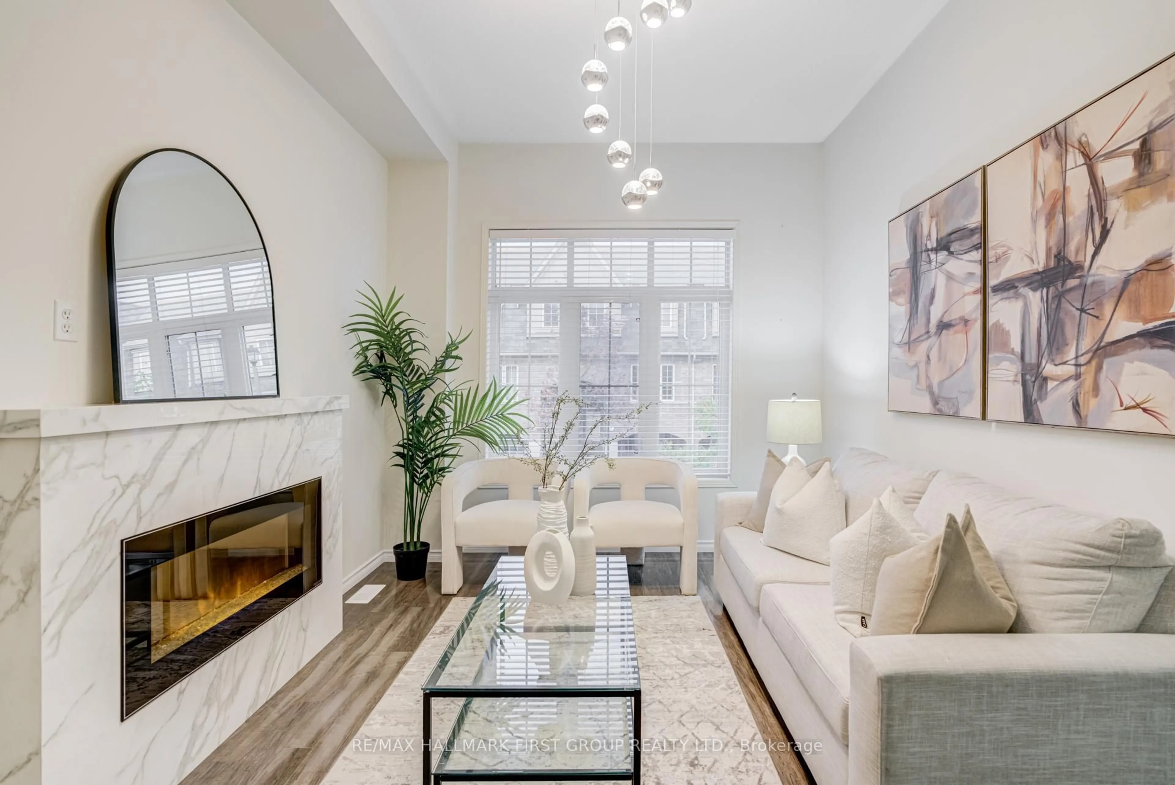 Living room with furniture, unknown for 8 Reevesmere Lane, Ajax Ontario L1Z 0L3