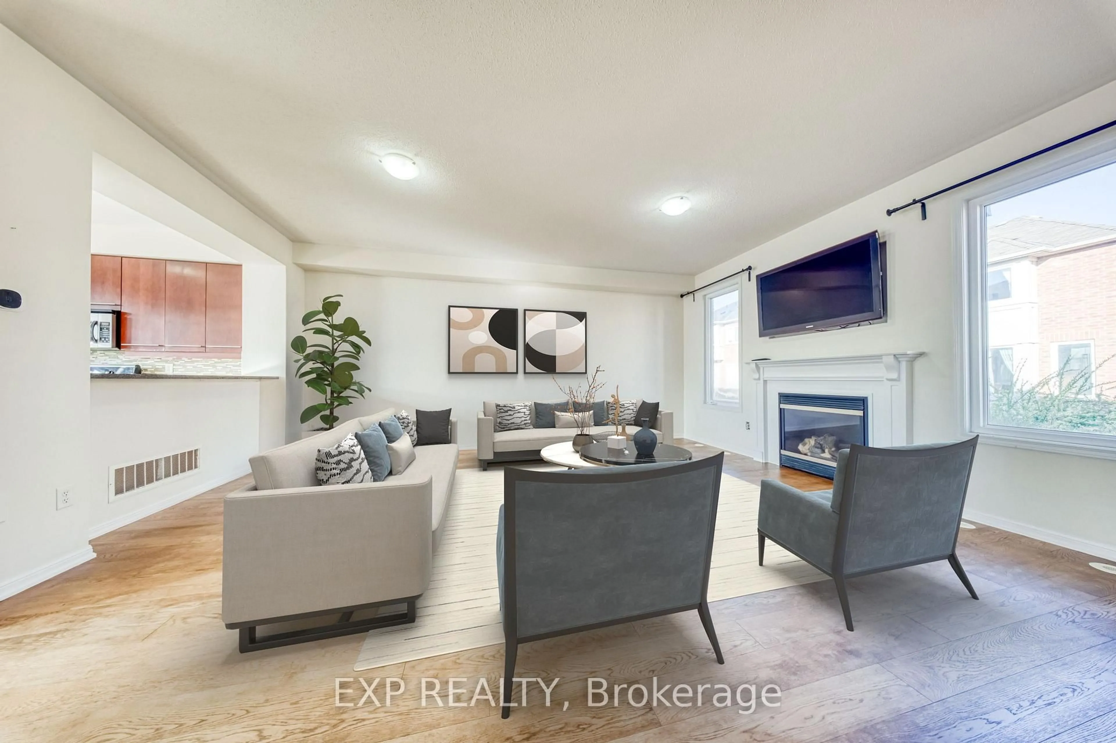 Living room with furniture, ceramic/tile floor for 30 Yates Ave, Toronto Ontario M1L 0C8