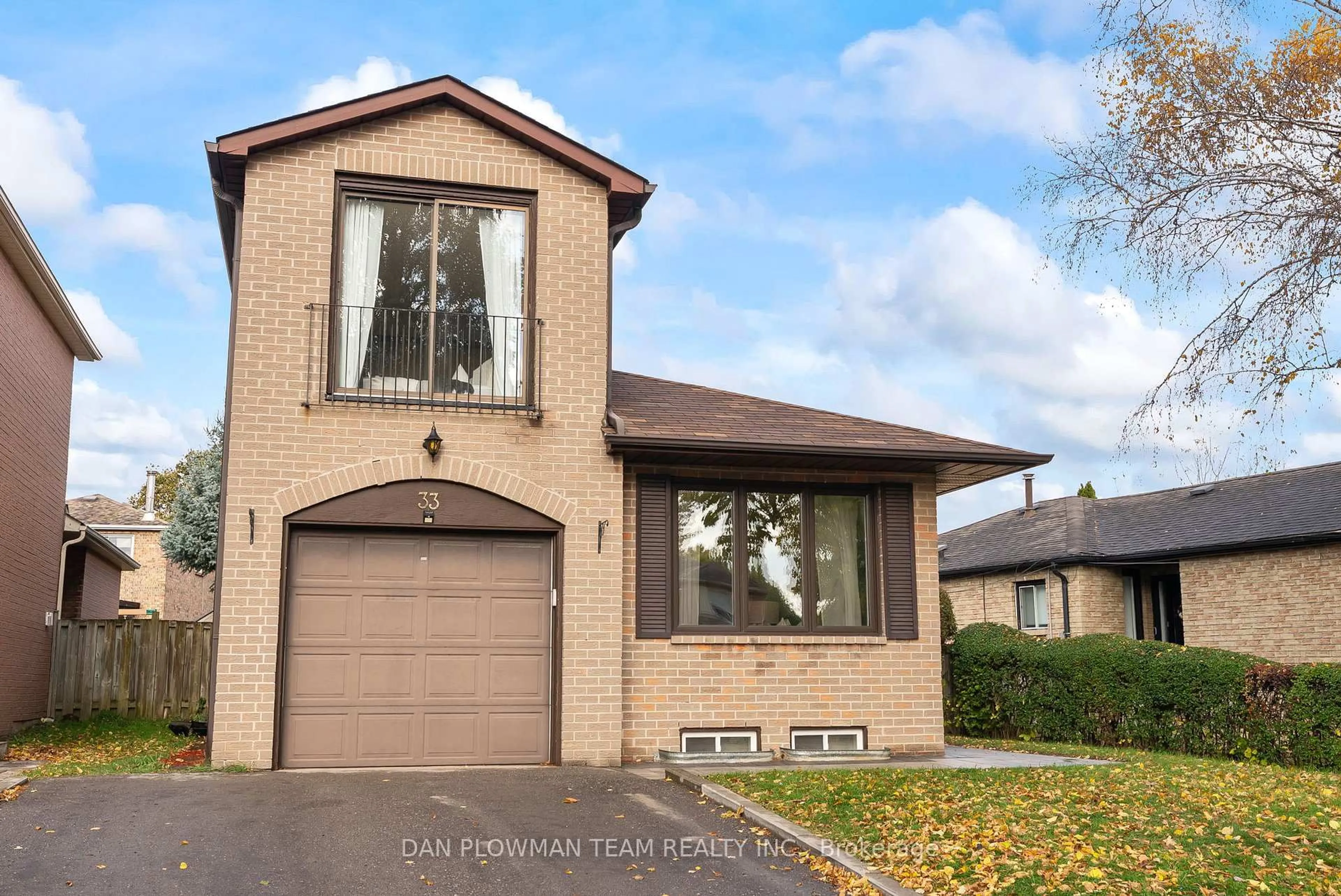 Home with brick exterior material, street for 33 Delaney Dr, Ajax Ontario L1T 2K4