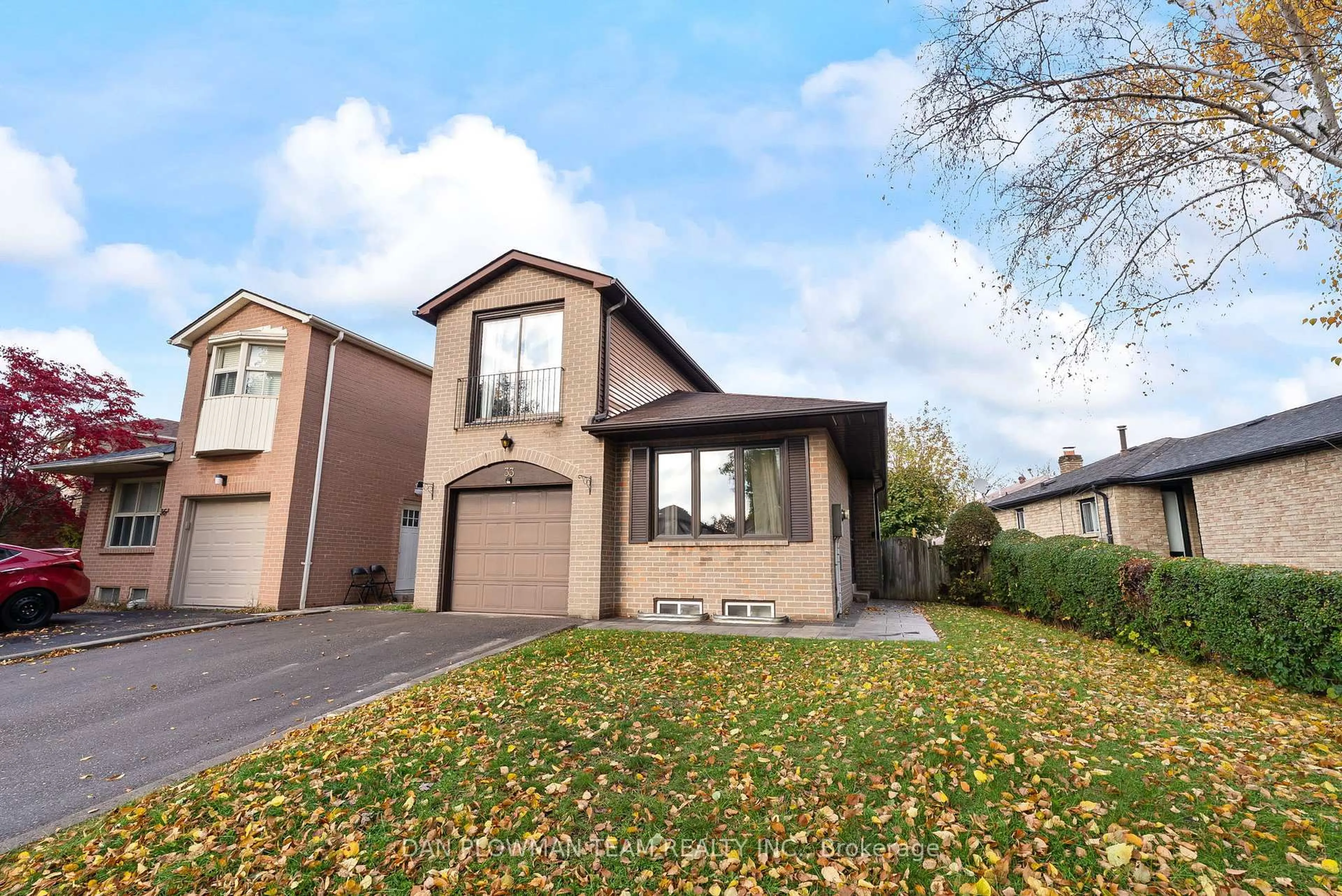 Home with brick exterior material, street for 33 Delaney Dr, Ajax Ontario L1T 2K4
