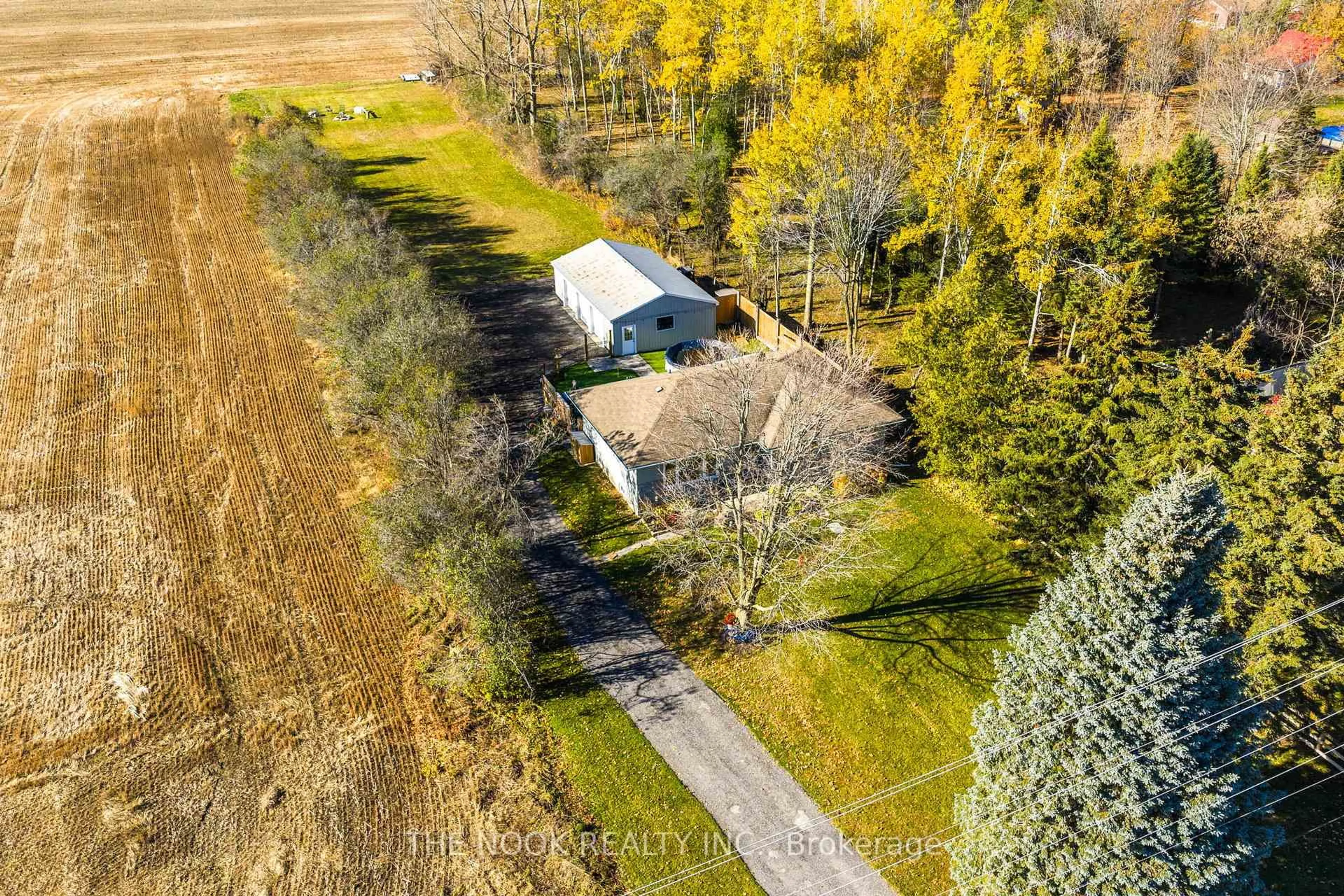 A pic from outside/outdoor area/front of a property/back of a property/a pic from drone, unknown for 16850 Nestleton Rd, Scugog Ontario L0B 1L0