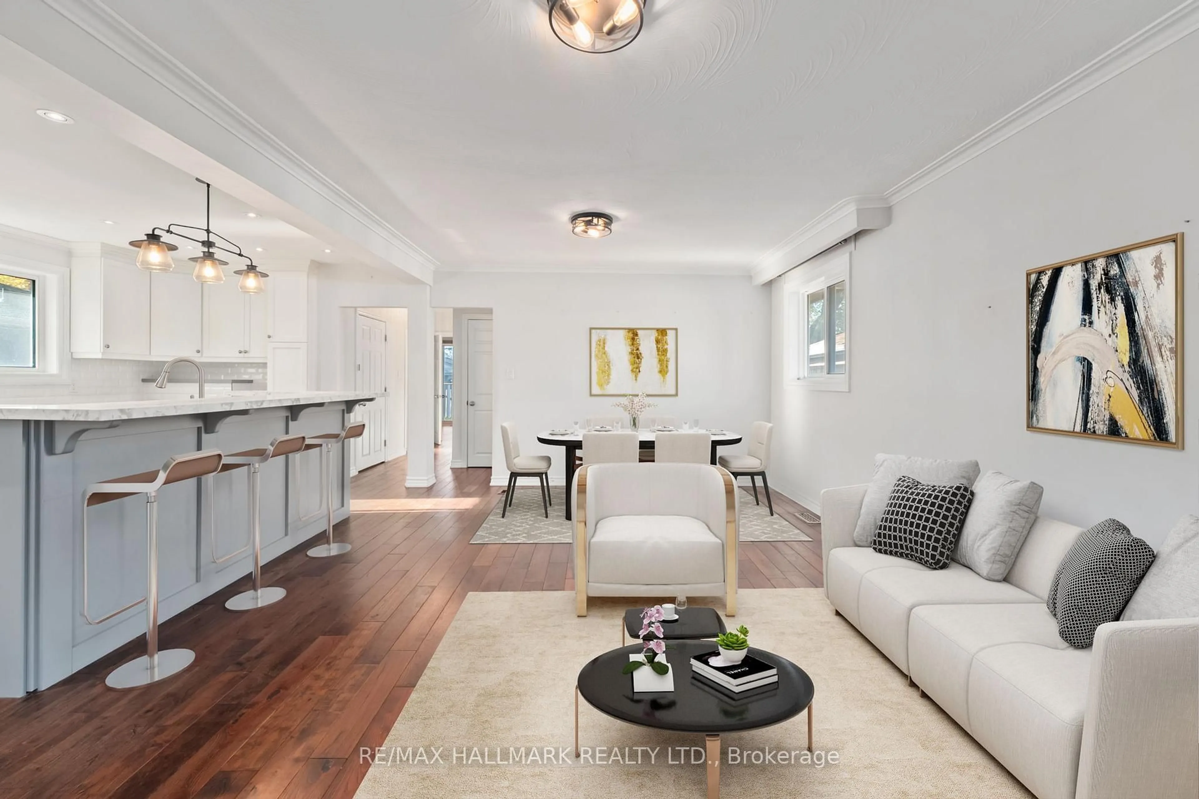 Living room with furniture, unknown for 16 Stanwell Dr, Toronto Ontario M1P 4H5