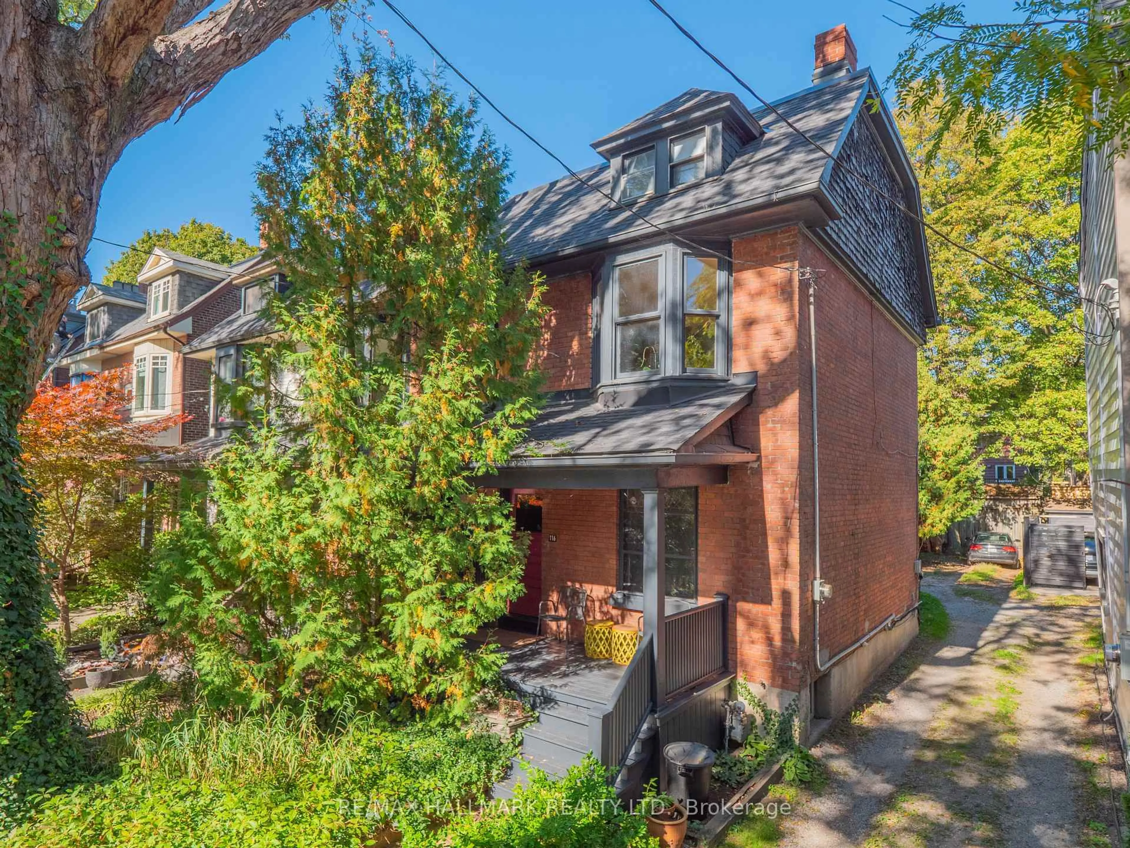 Home with brick exterior material, street for 116 Victor Ave, Toronto Ontario M4K 1A8