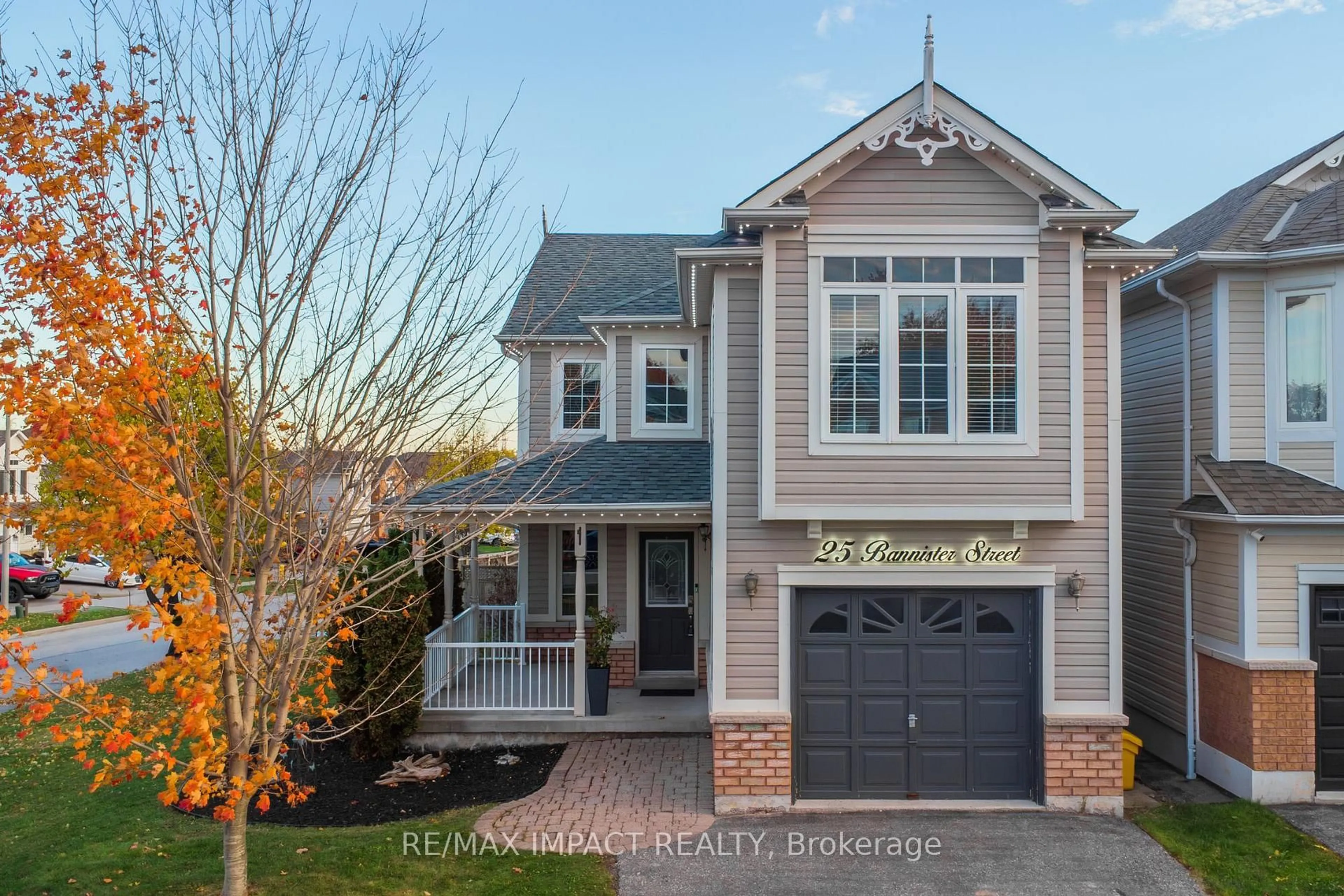 Home with vinyl exterior material, street for 25 Bannister St, Clarington Ontario L1C 5L6