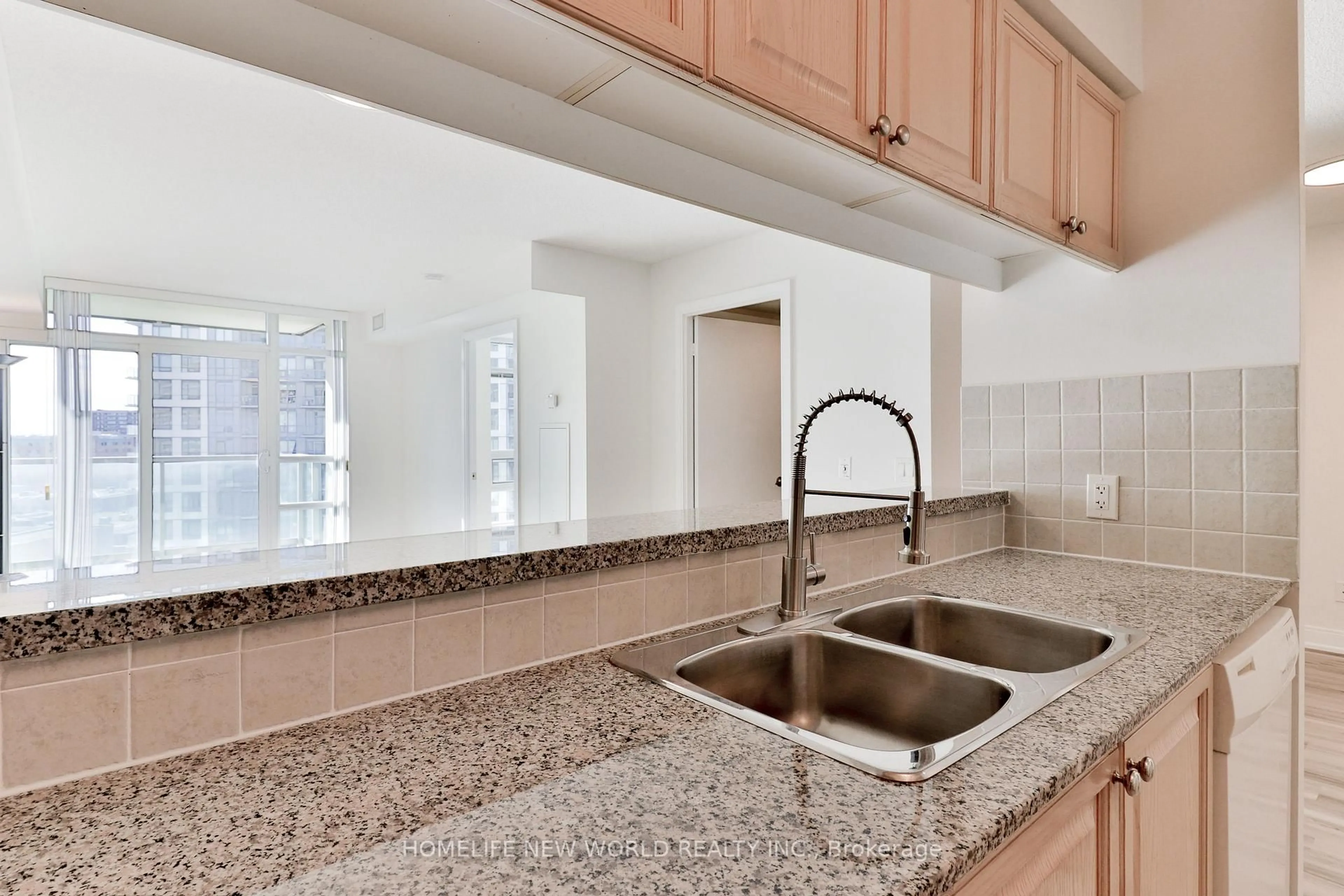 Open concept kitchen, ceramic/tile floor for 238 Bonis Ave #1121, Toronto Ontario M1T 3W7