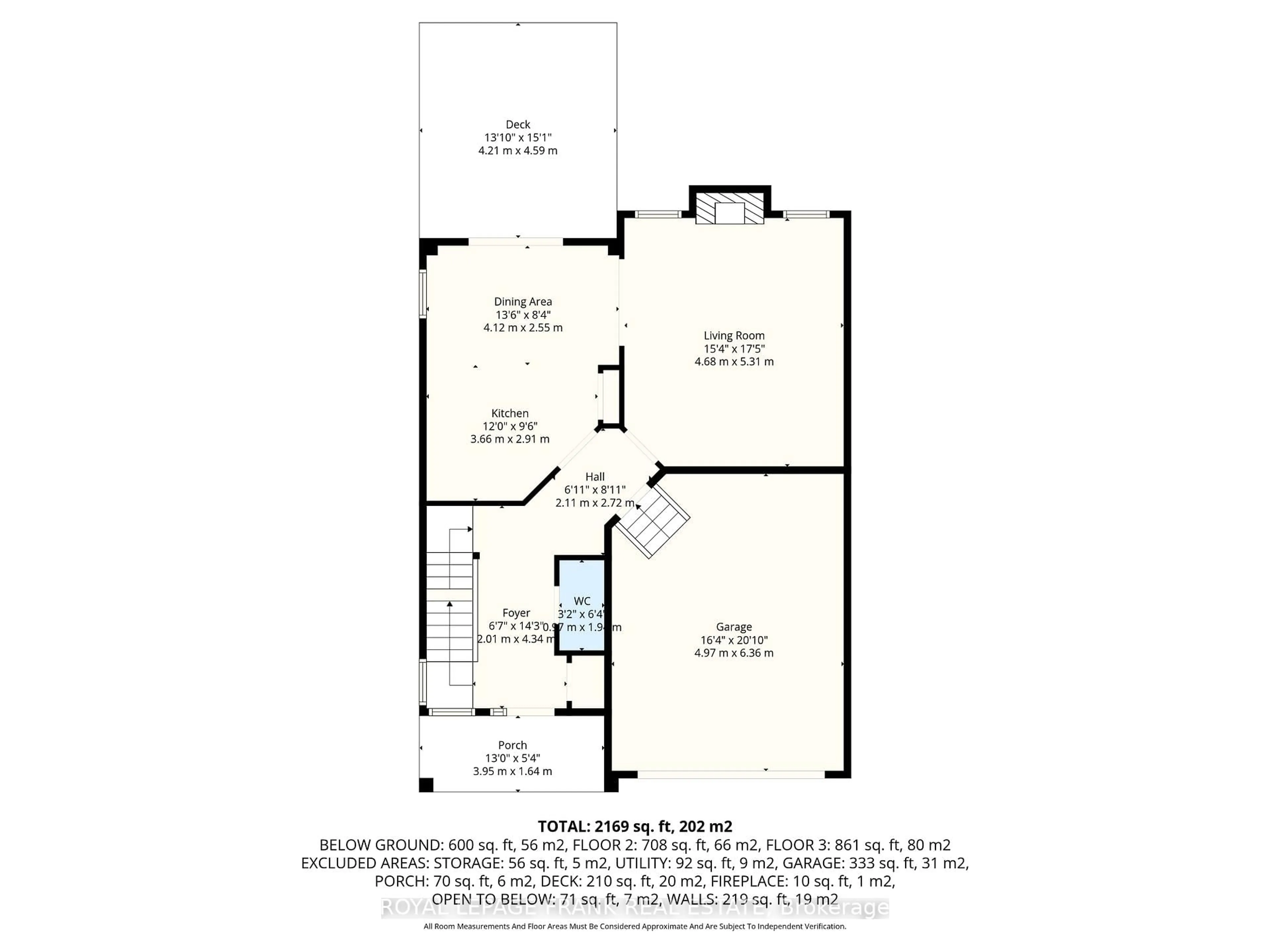 Floor plan for 540 Woodmount Cres, Oshawa Ontario L1K 2T1