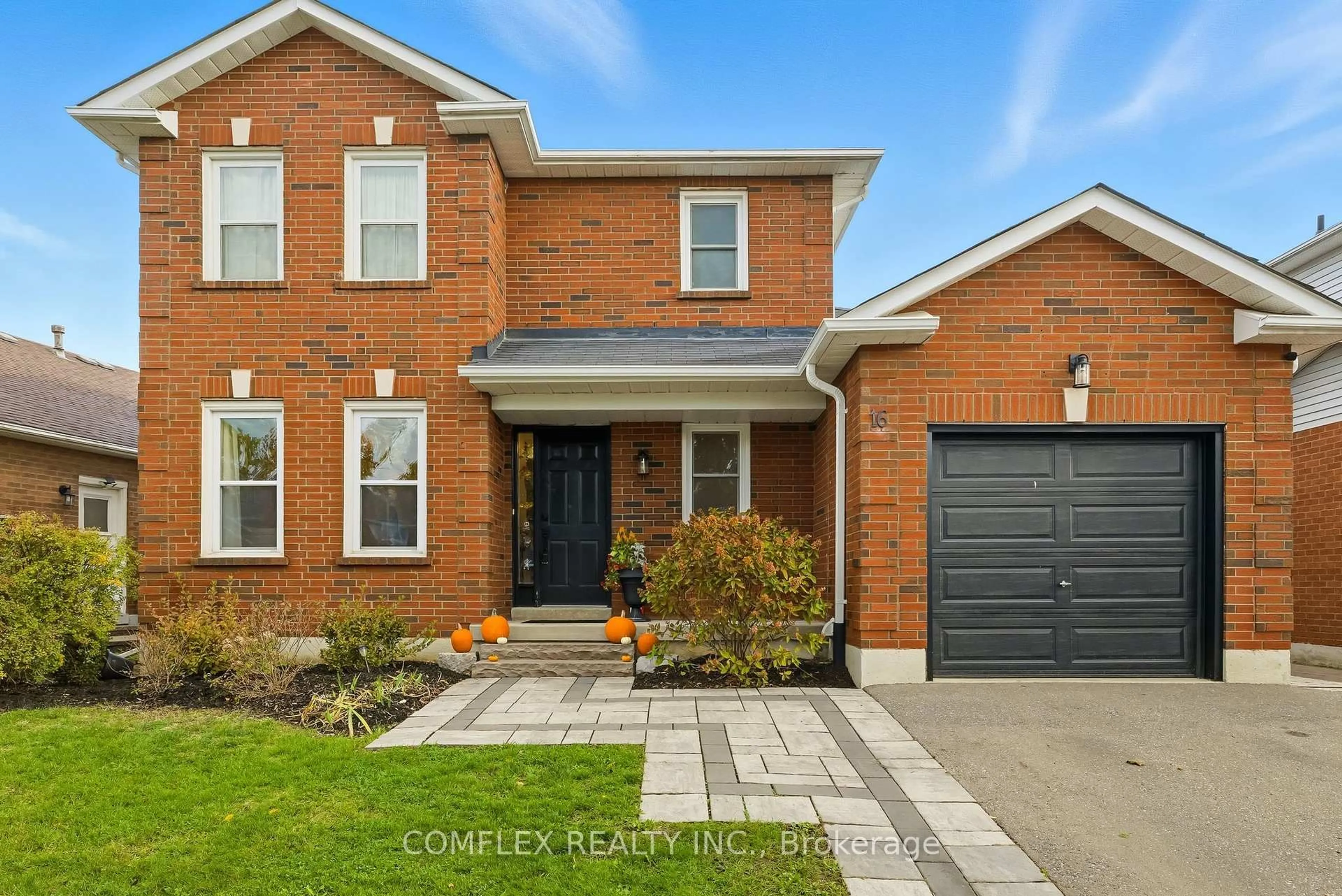Home with brick exterior material, street for 16 Orchard Park Dr, Clarington Ontario L1C 4E2