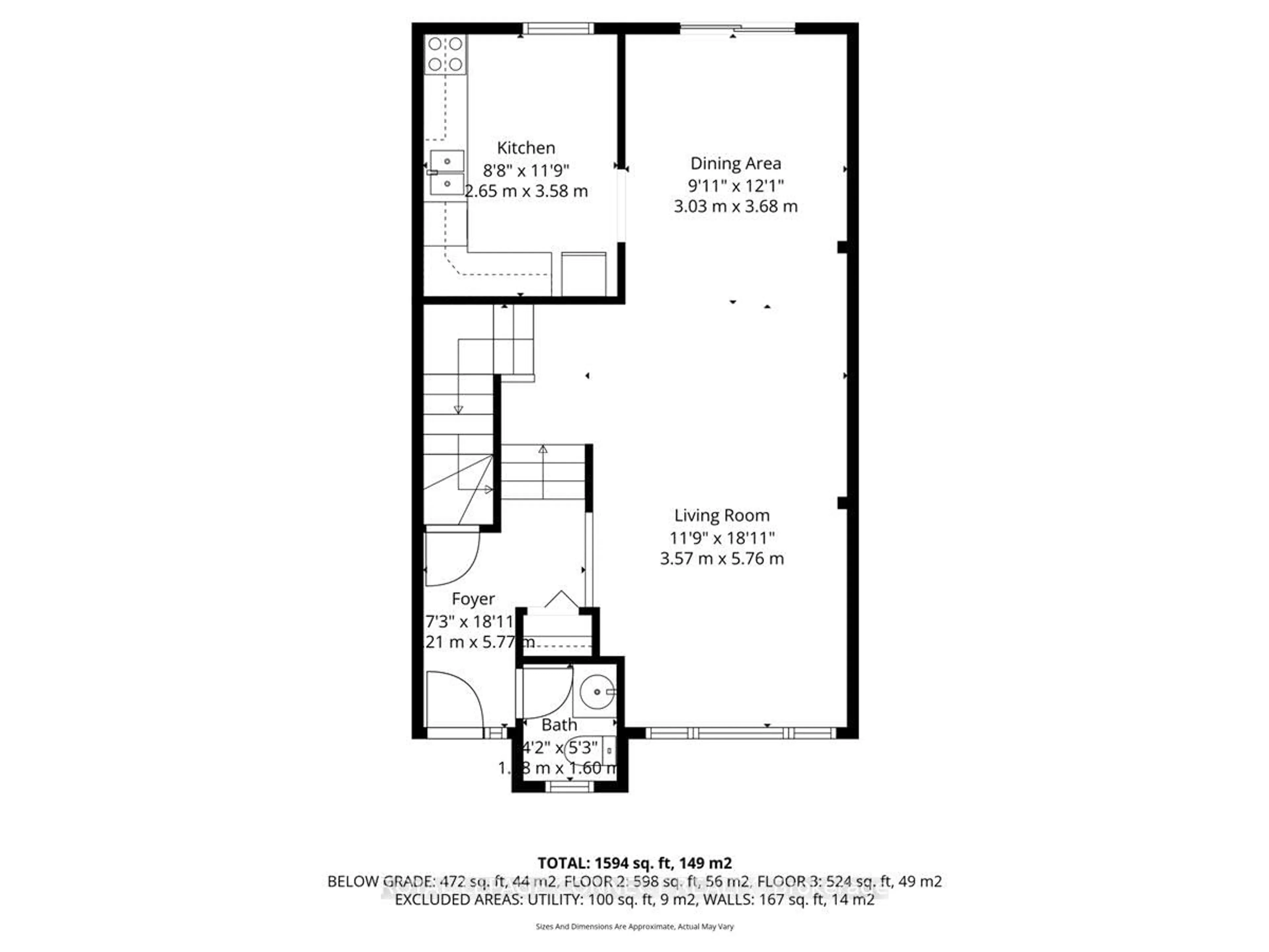 Floor plan for 765 Oklahoma Dr #22, Pickering Ontario L1W 3C9