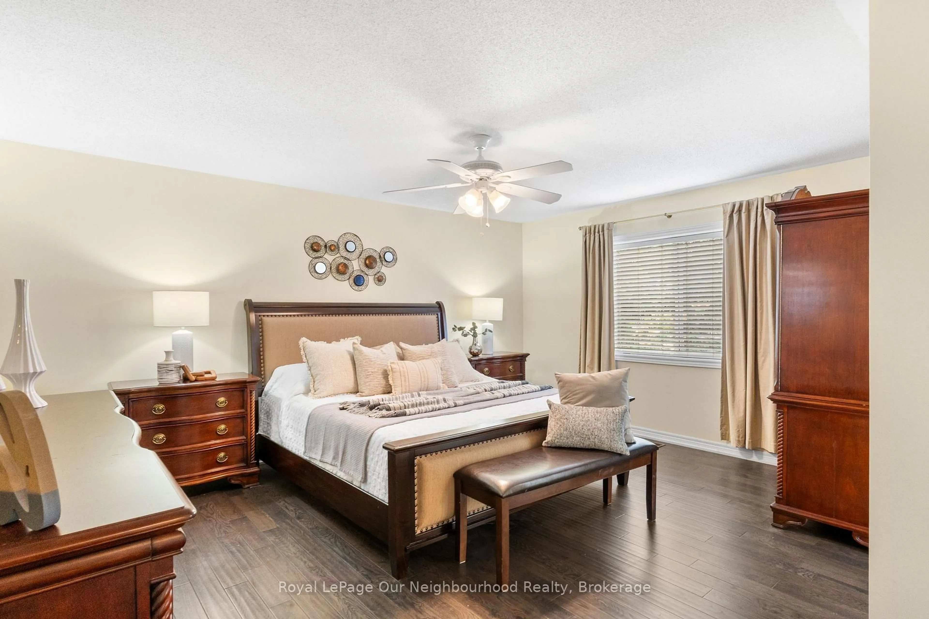 Bedroom with bed, ceramic/tile floor for 862 Audley Rd, Ajax Ontario L1Z 1M4