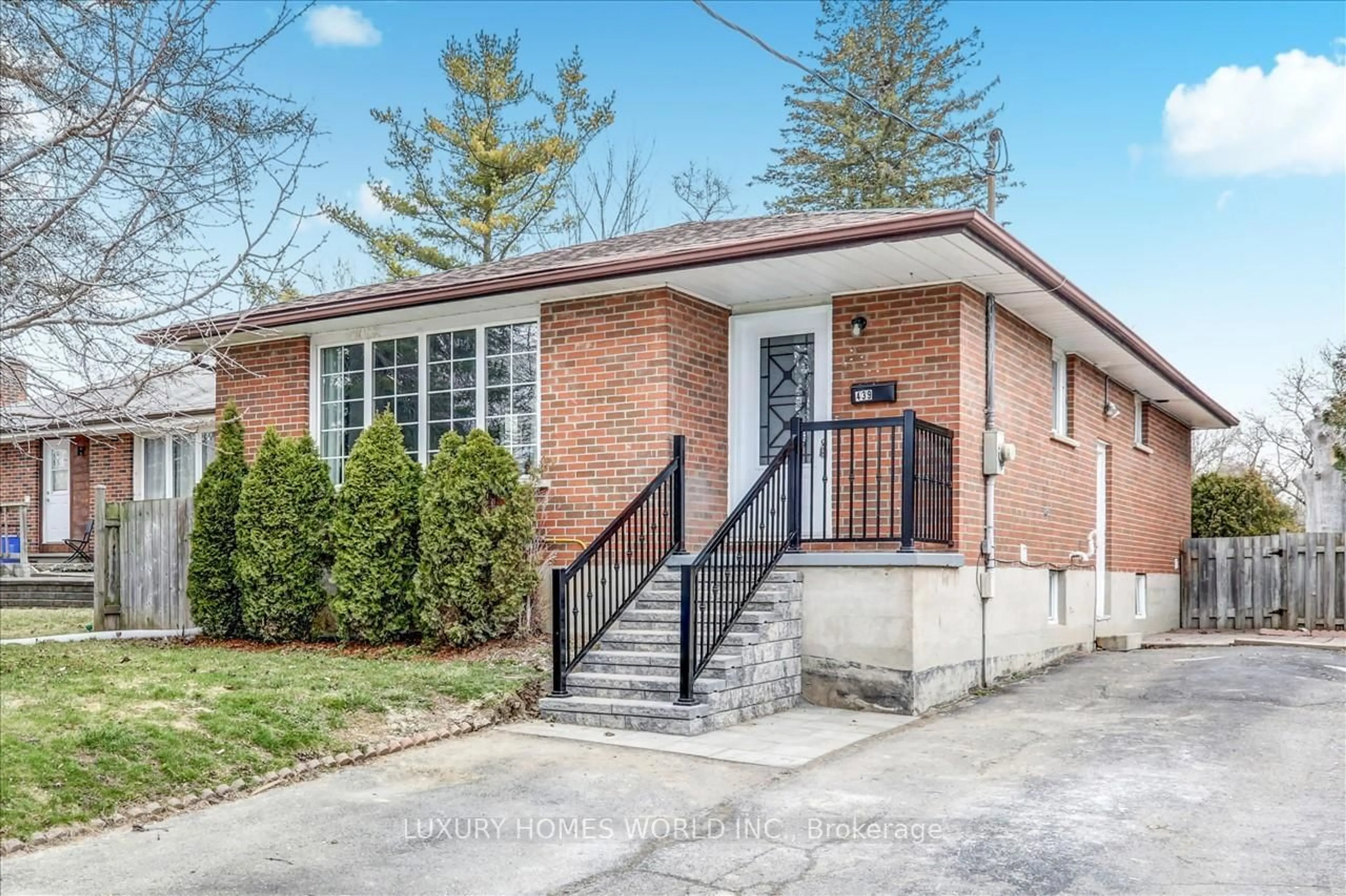 Home with brick exterior material, street for 439 Wilson Rd, Oshawa Ontario L1G 6E8