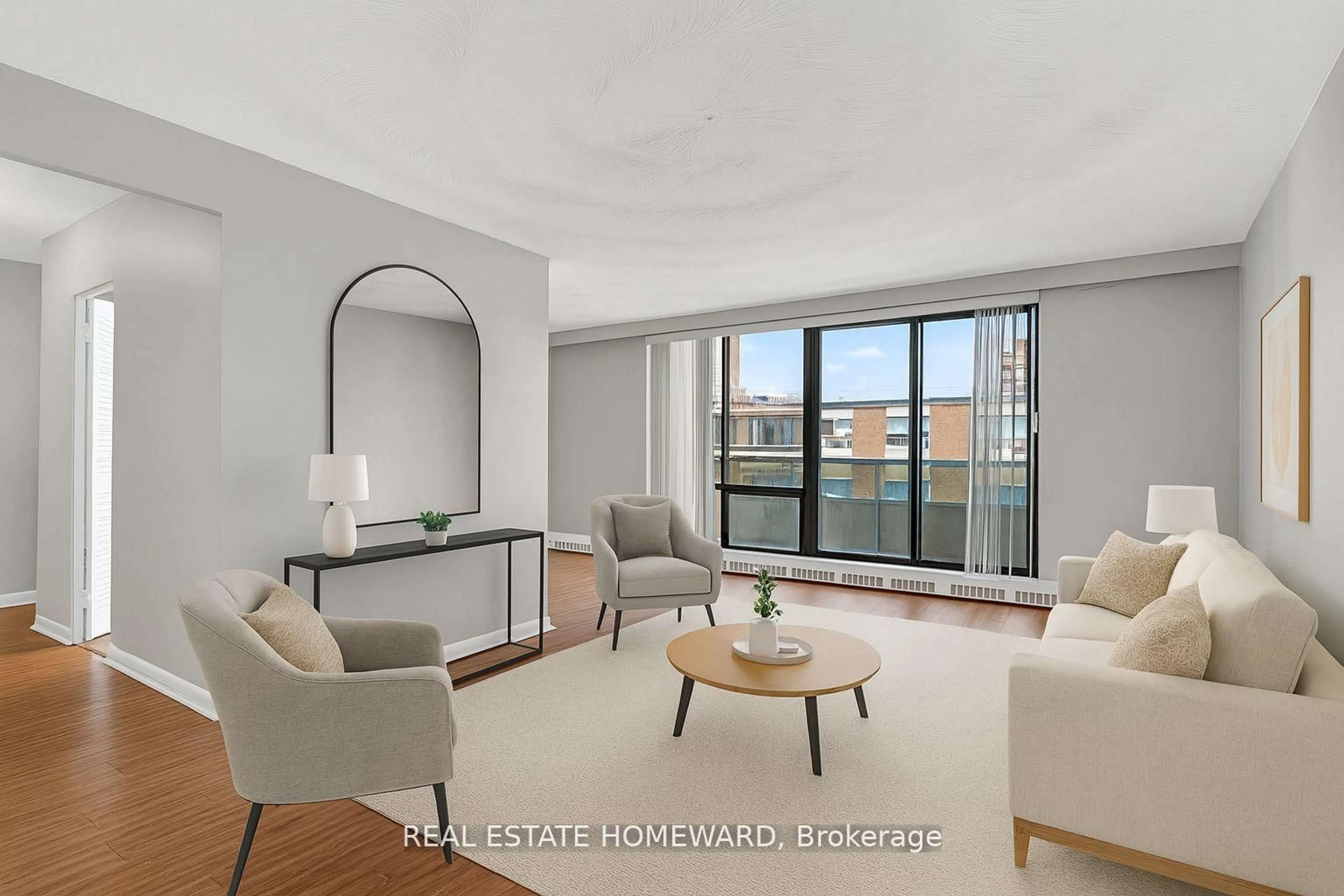 Living room with furniture, unknown for 915 Midland Ave #708, Toronto Ontario M1K 4G1