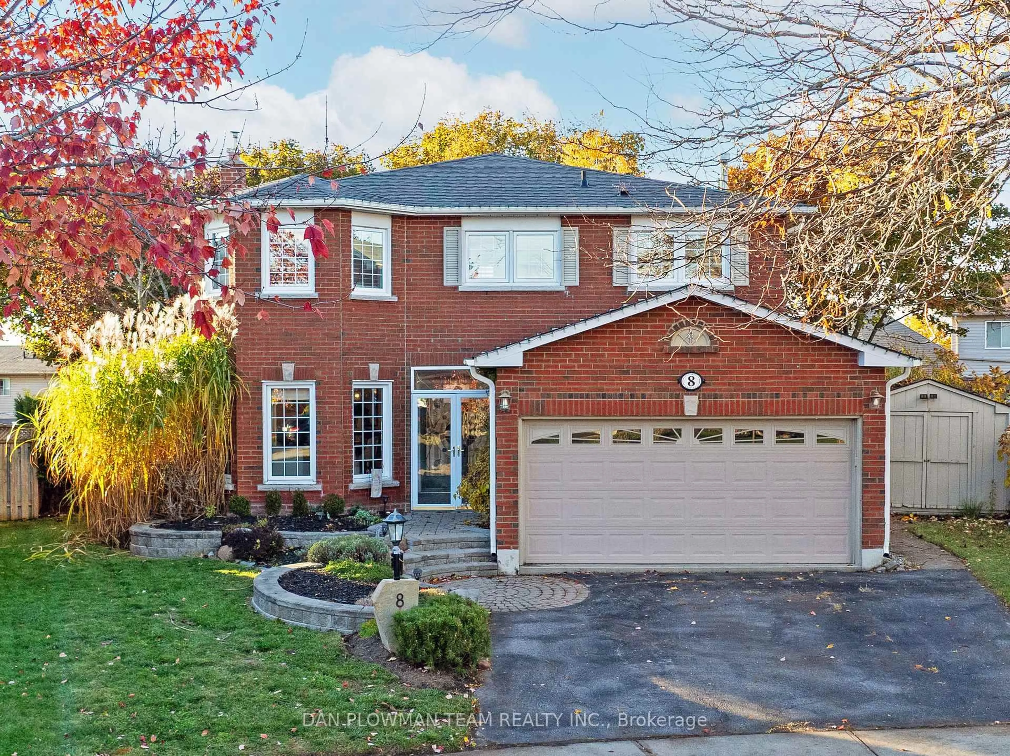 Home with brick exterior material, street for 8 Aldcroft Cres, Clarington Ontario L1C 4P1